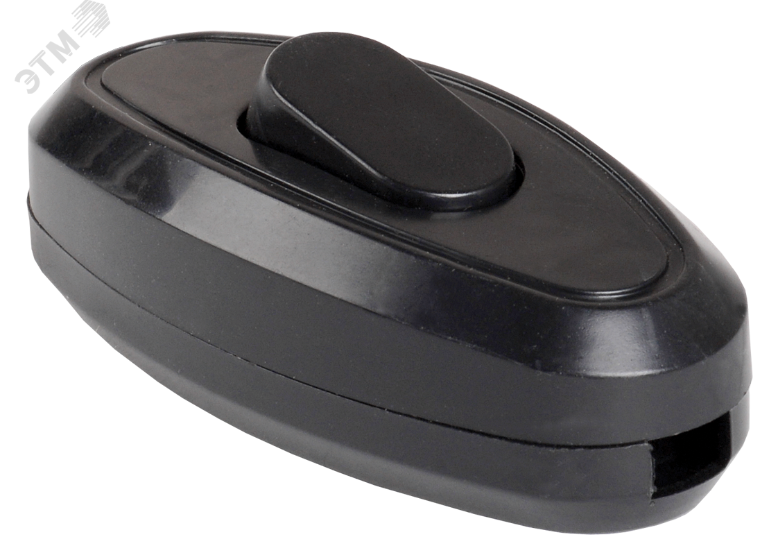 Изображение товара Выключатель одноклавишный разборный для бра ВБ-01Ч черный