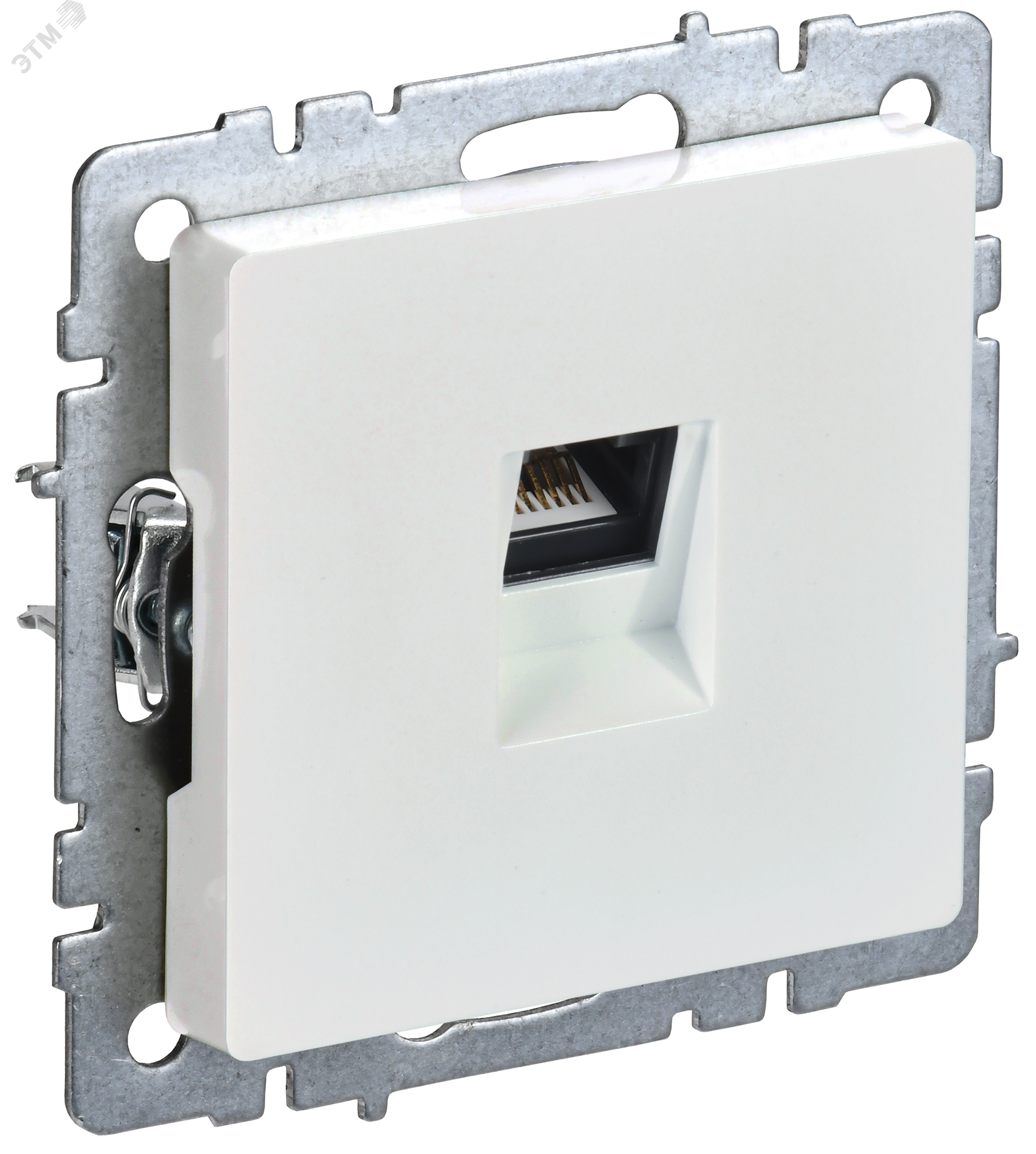 Изображение товара Розетка компьютерная RJ45 серия BRITE IEK скрытый монтаж перламутровая