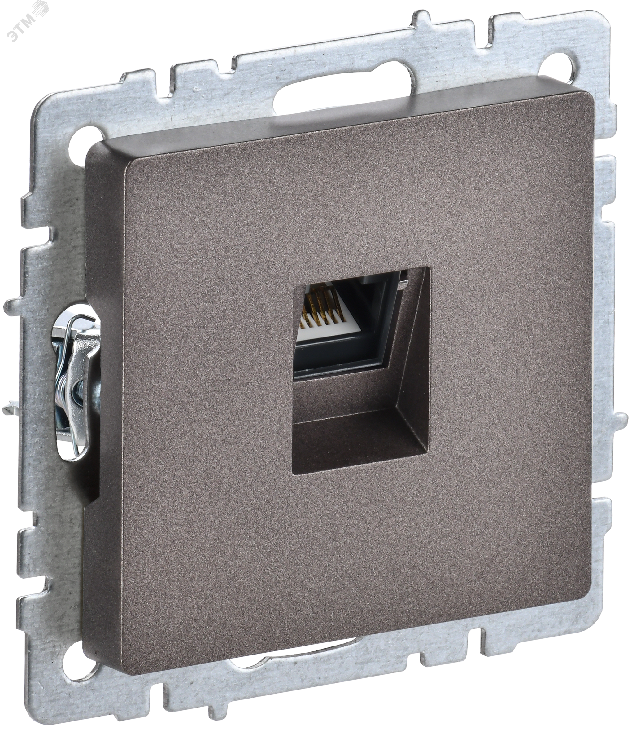 Изображение товара Розетка компьютерная RJ45 категория 6 серия BRITE IEK темная бронза
