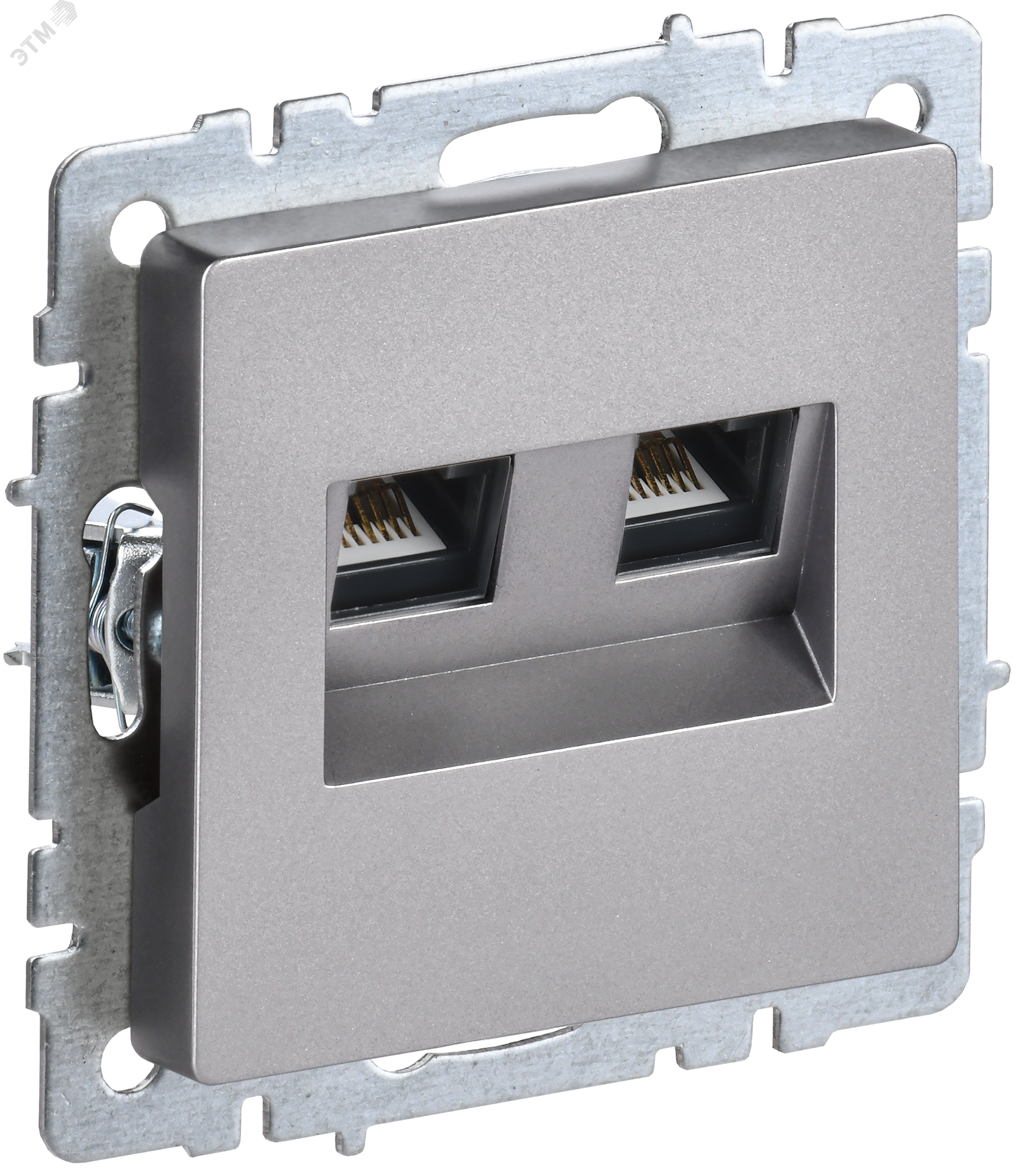 Изображение товара Розетка компьютерная двойная RJ45 кат 5E серия BRITE IEK