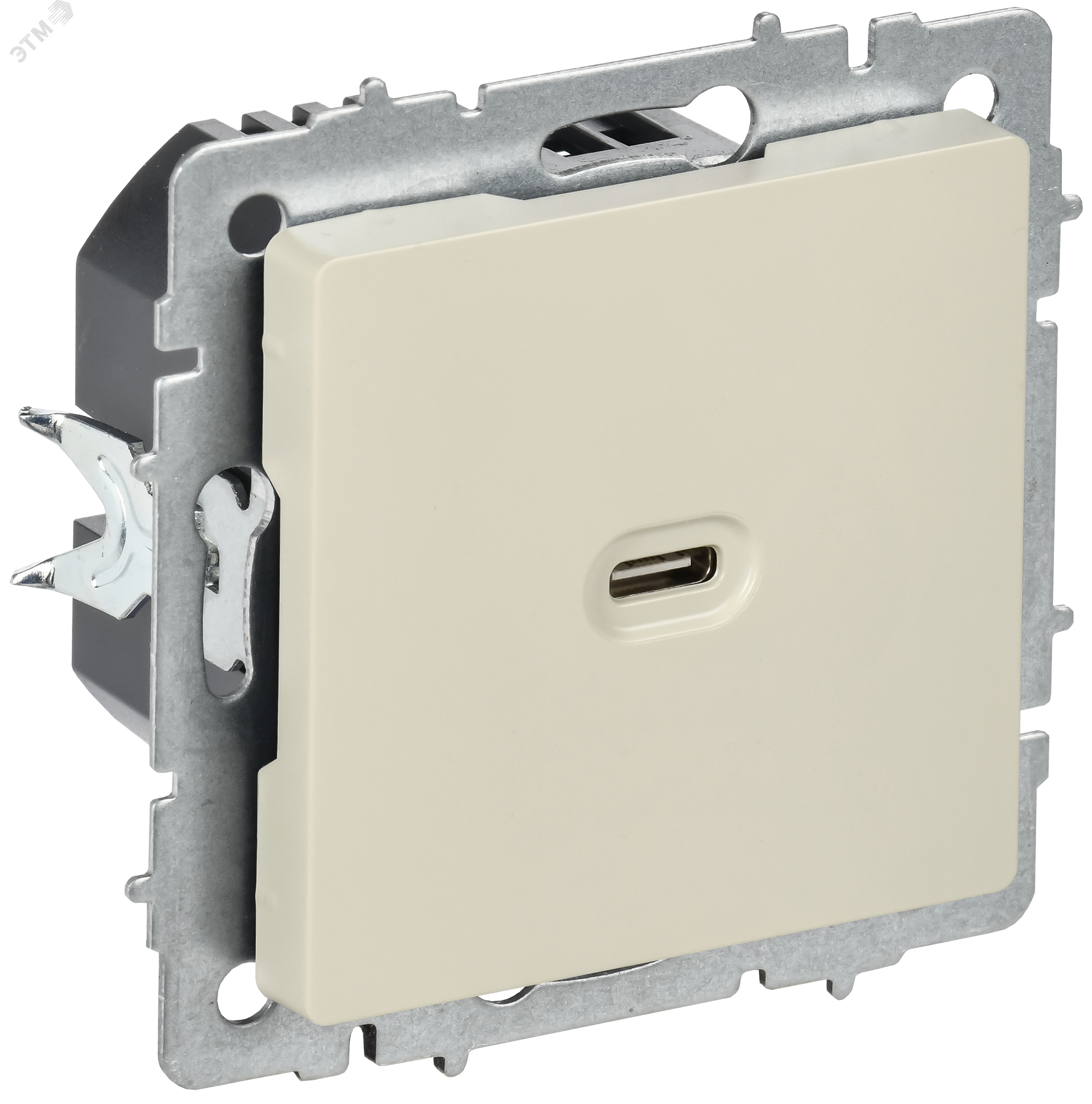 Изображение товара Розетка USB C 65Вт IEK BRITE для быстрой зарядки стильное решение