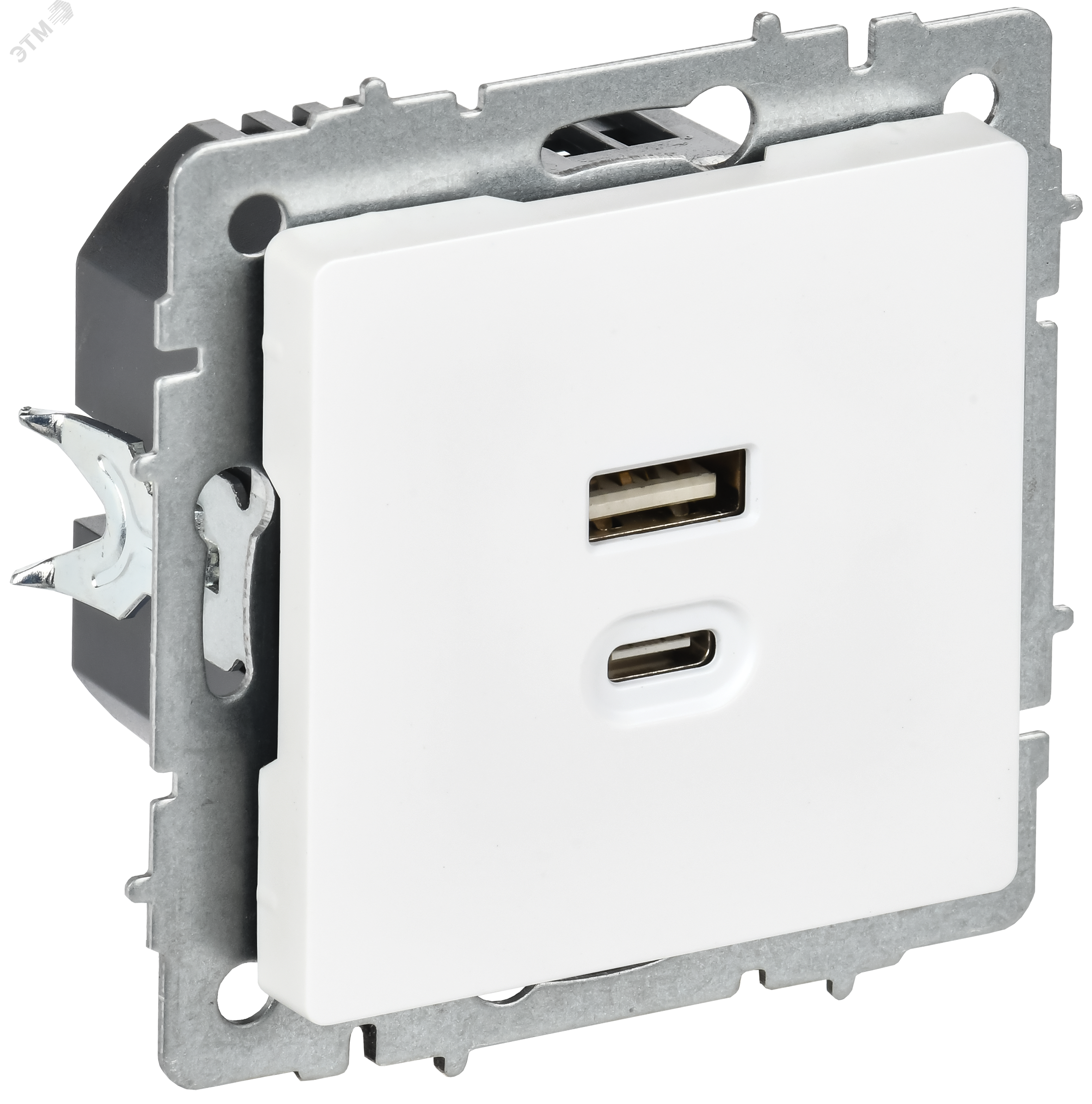 Изображение товара BRITE Розетка USB A+C 45Вт высокоскоростная зарядка РЮ11-2-БрАБ