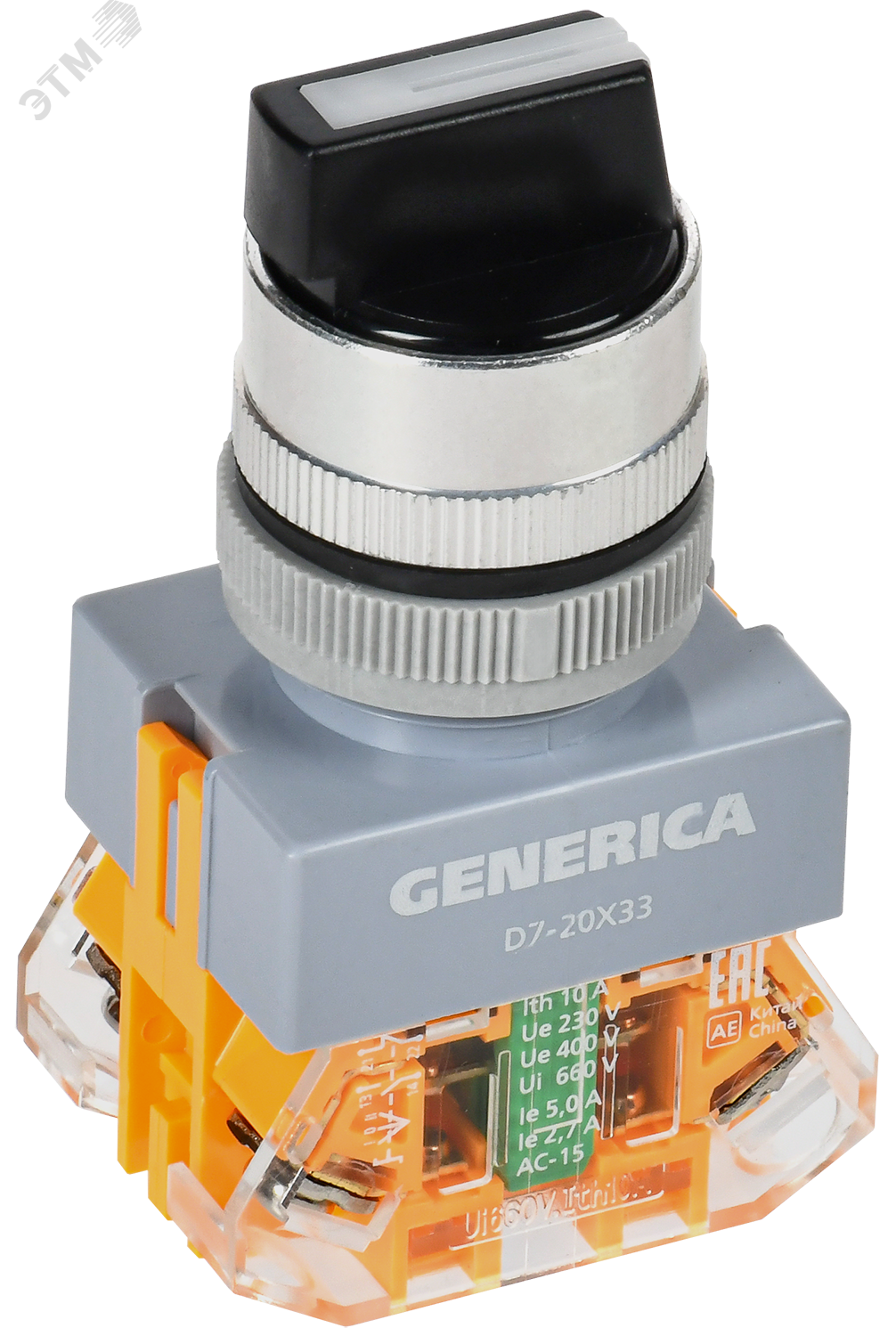 Изображение товара Переключатель D7-20X33 3 положительных контакта IEK