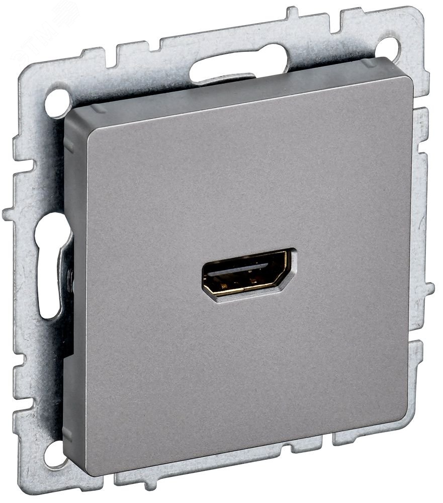 Изображение товара Розетка HDMI РHDMI-0-БрС сталь от BRITE