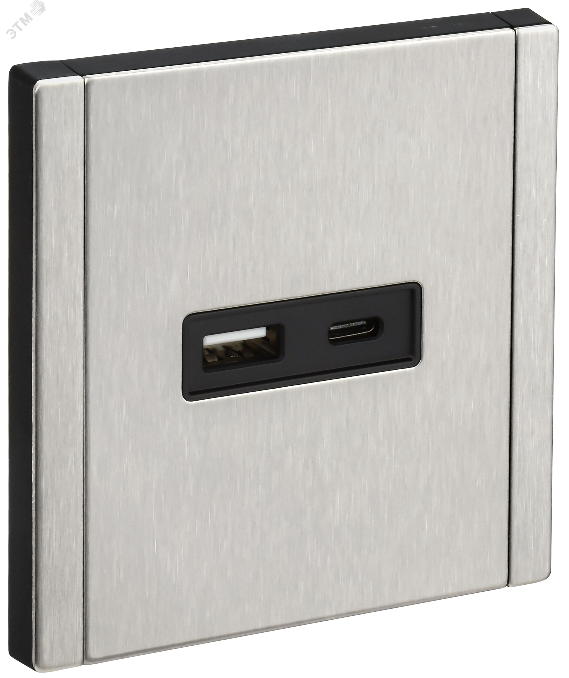 Изображение товара Розетка USB A+C 18Вт FORTE&PIANO FP751M металл никель премиум качество