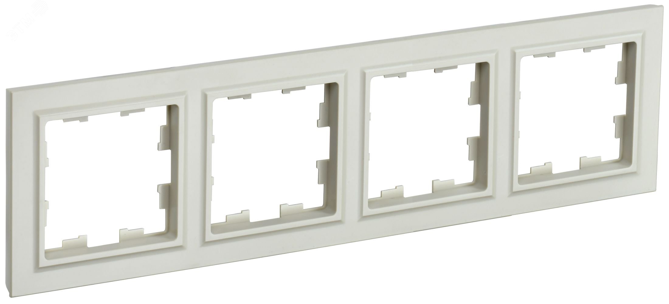 Изображение товара Рамка 4 поста BRITE РУ-4-БрКр бежевый IP20 монтаж скрытый