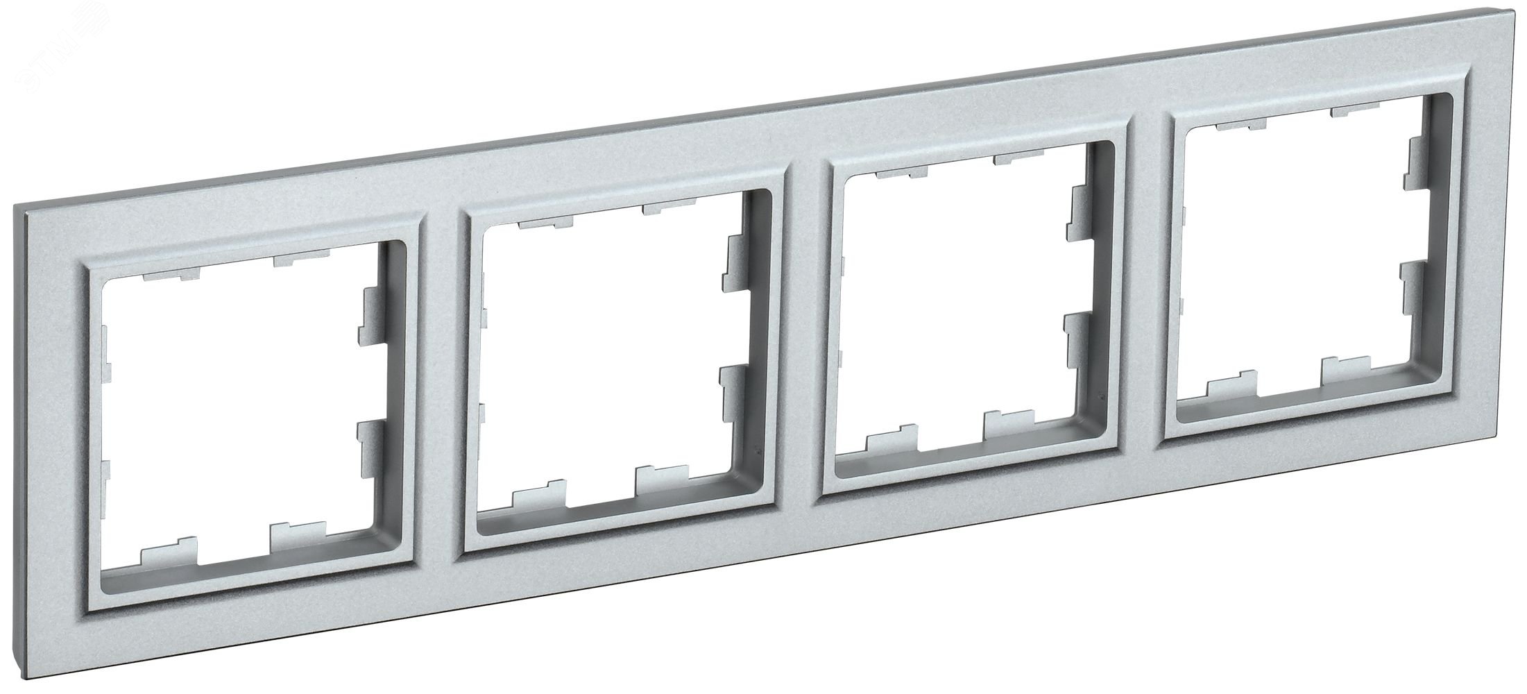 Изображение товара Рамка 4 поста BRITE РУ-4-БрА алюминий из пластика с IP20
