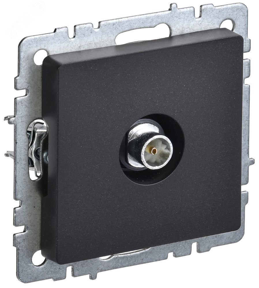 Изображение товара BRITE Розетка TV оконечная РТВ11-0-БрЧ черный (шт)