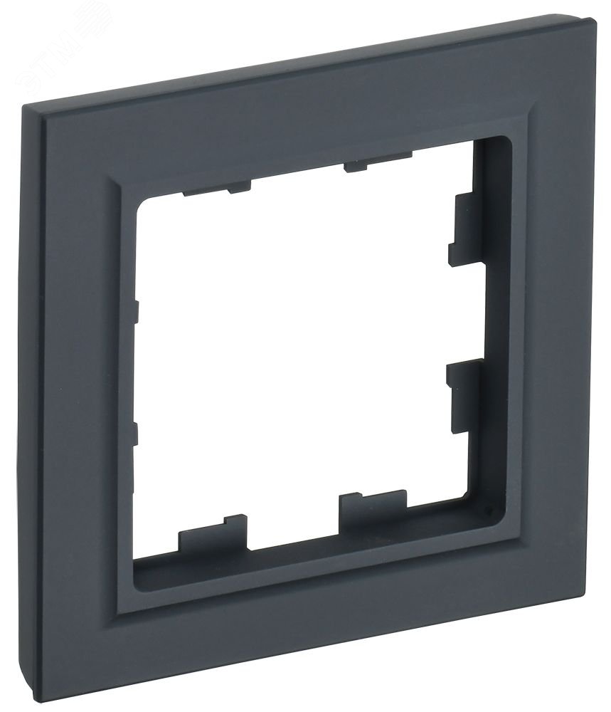 Изображение товара Рамка 1 пост РУ-1-БрГ графит серия BRITE от IEK электроустановка