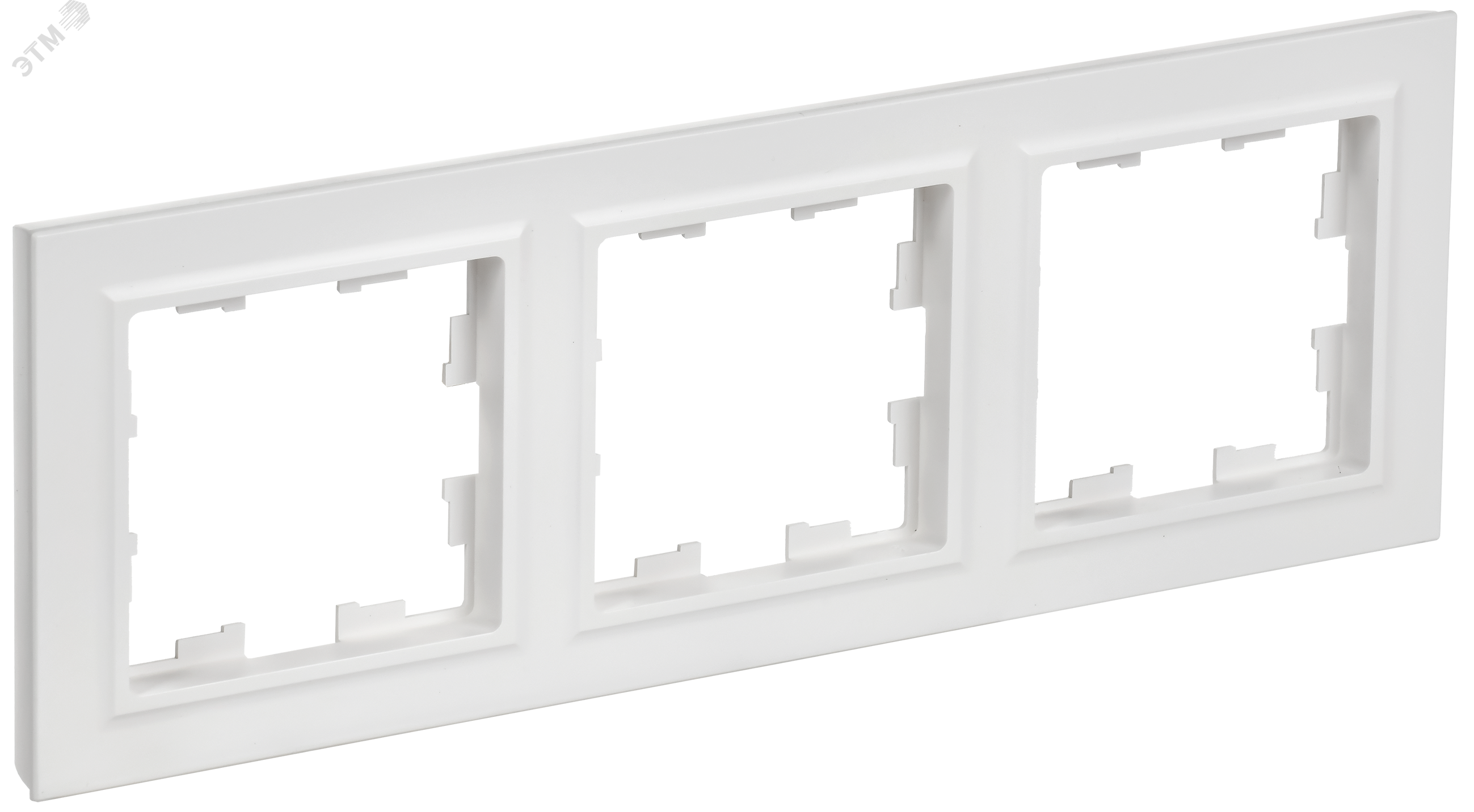 Изображение товара Рамка 3-местная BRITE арктический белый IEK РУ-3-БрАБ