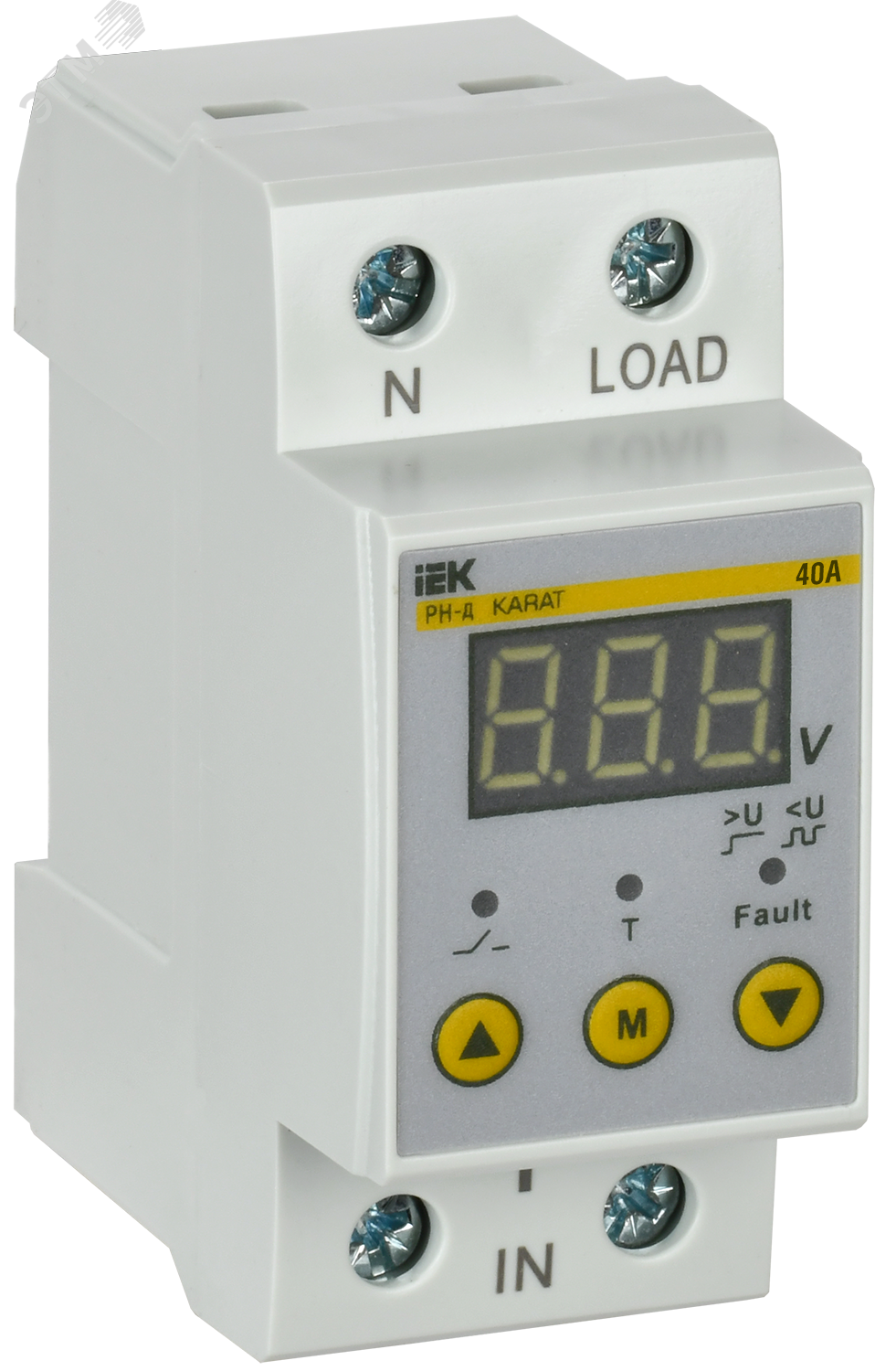 Изображение товара Реле напряжения РН-д однофазное 36 мм 40А для защиты электрооборудования