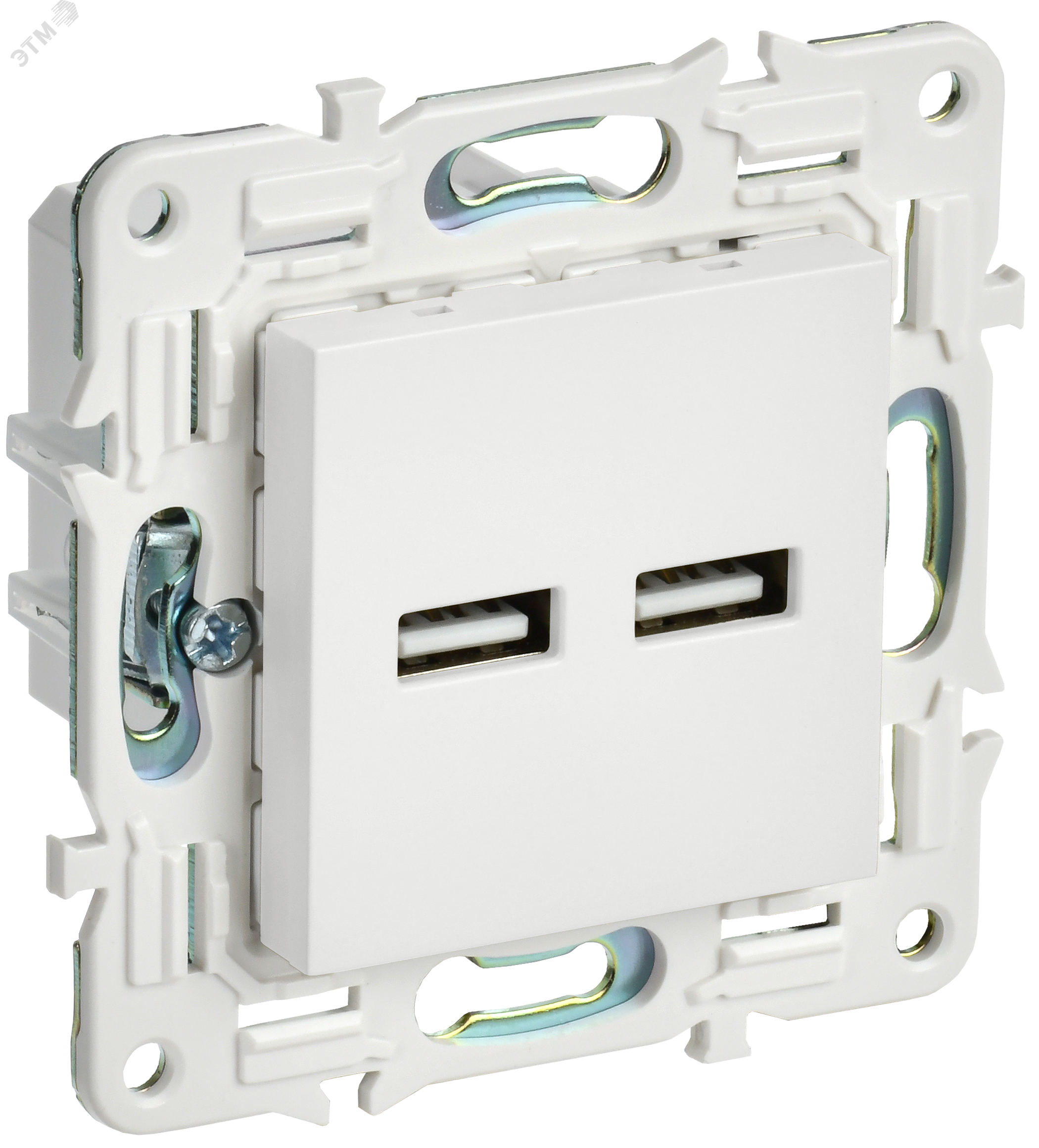 Изображение товара Розетка USB SKANDY с разъемами A и C Белая 3,1А модульная