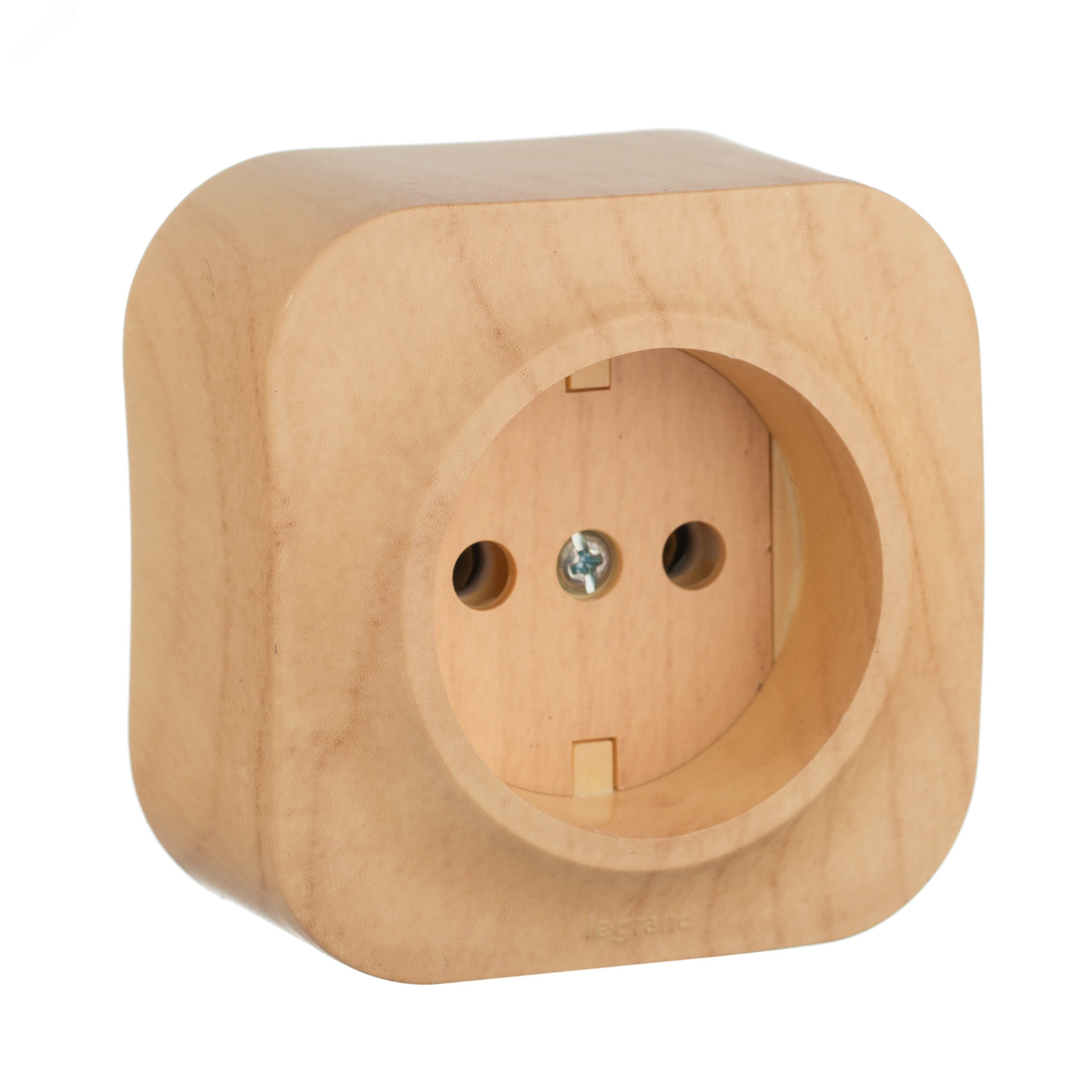 Изображение товара Розетка 1-местная для открытого монтажа без заземления и защитных шторок QUTEO 16А дерево Изображение товара Розетка 1-местная для открытого монтажа без заземления и защитных шторок QUTEO 16А дерево