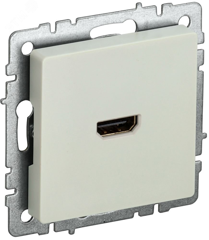 Изображение товара Розетка HDMI RAMOCHNAYA серия BRITE IEK бежевый