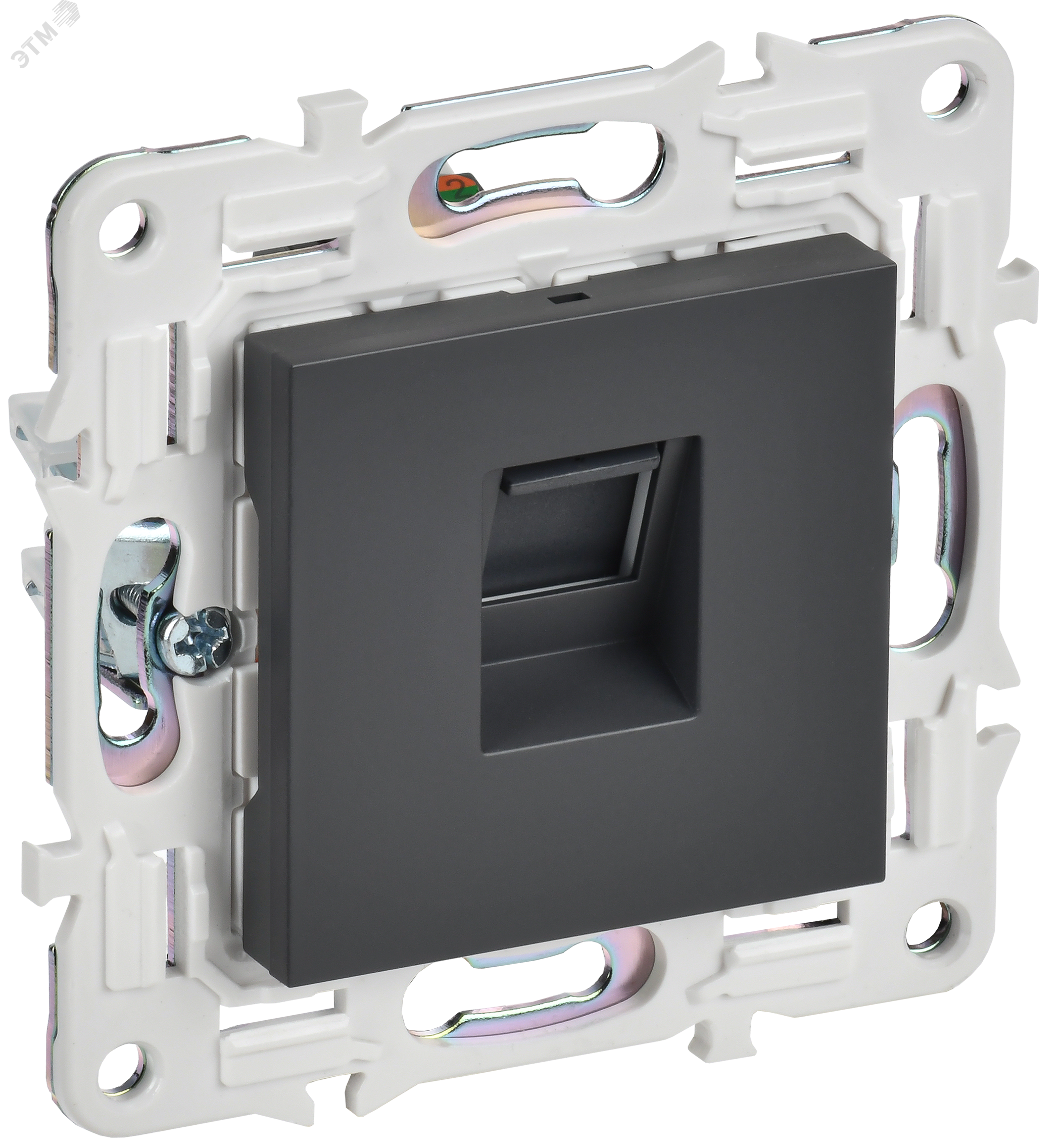 Изображение товара Розетка RJ45 SKANDY SK-K01T IEK для монтажа заподлицо Титан