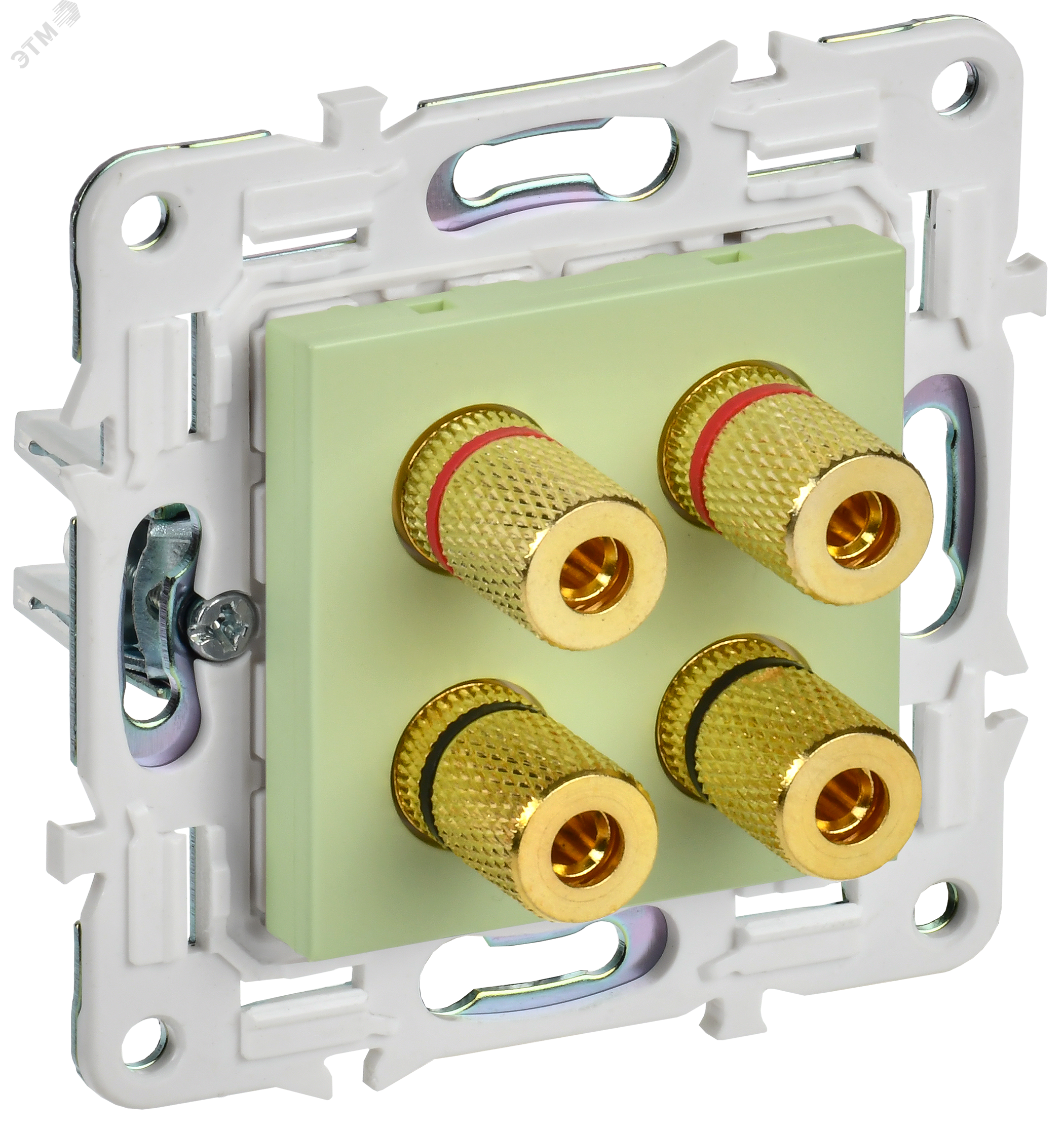 Изображение товара SKANDY Аудиорозетка 4-местная SK-A01G мятный IEK (шт)