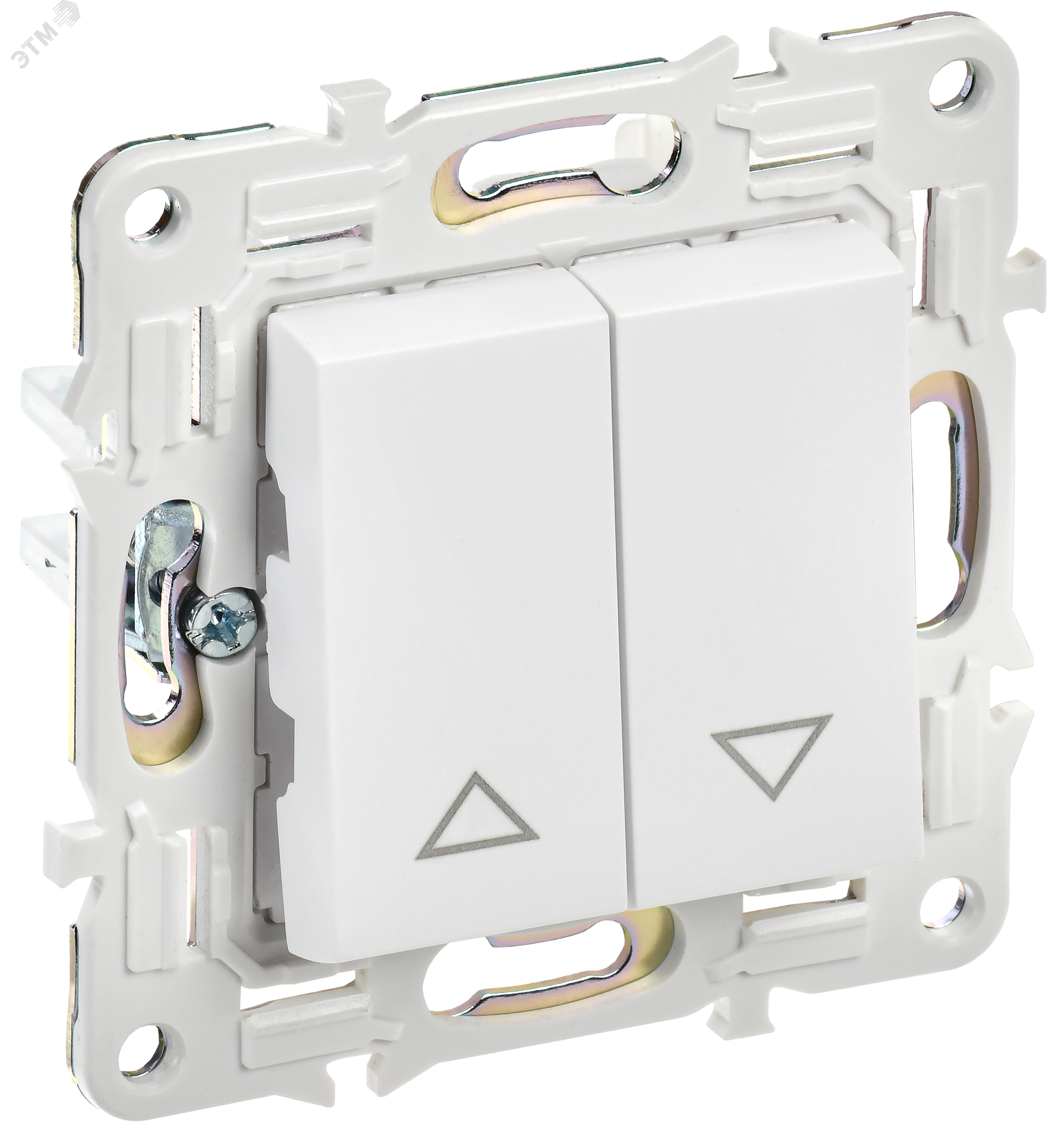 Изображение товара SKANDY Выключатель жалюзи 10А SK-V12W арктический белый IEK (шт)