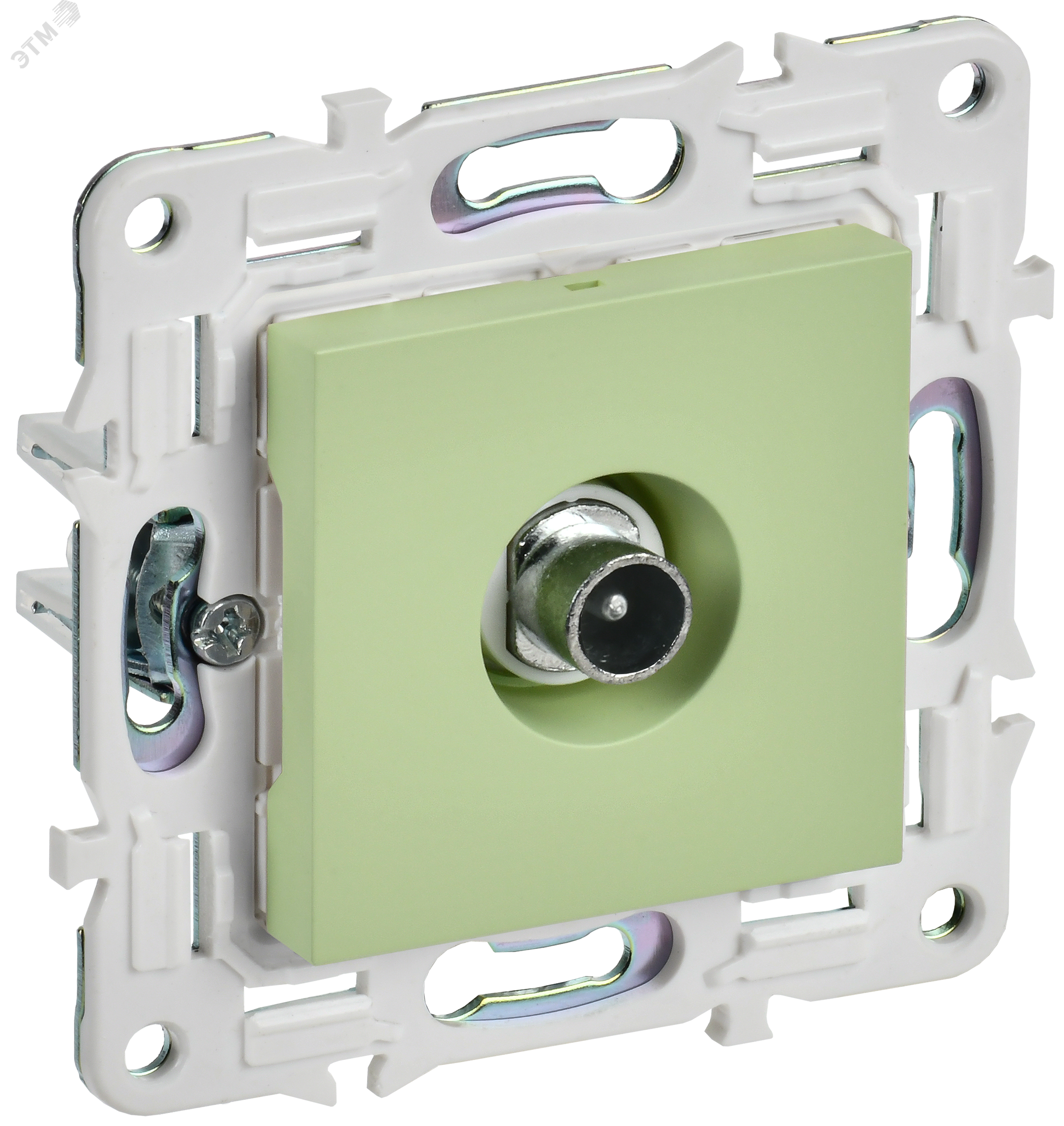 Изображение товара Розетка TV SKANDY SK-A17G зеленая антенная для скрытого монтажа