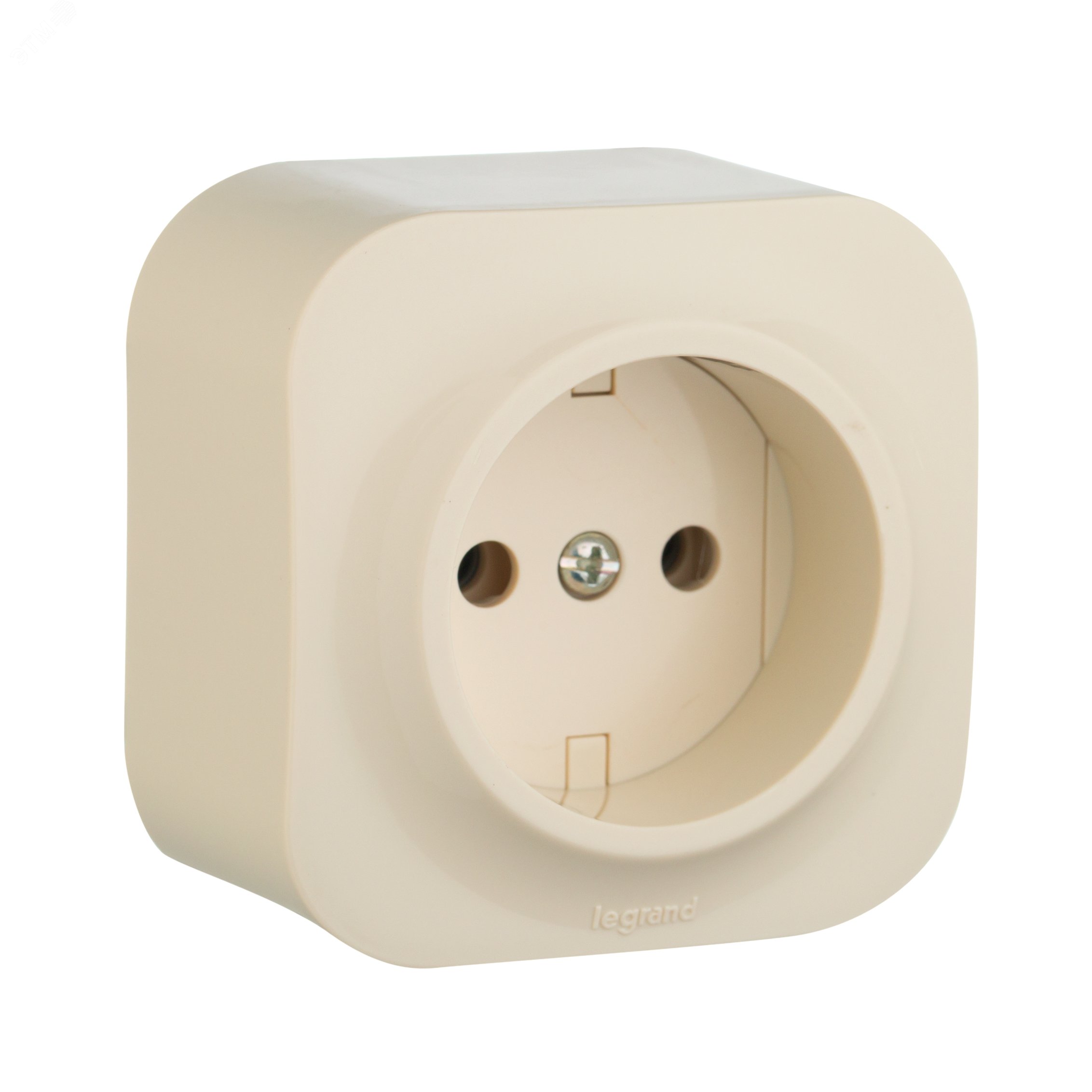 Изображение товара Розетка 1-местная для открытой установки без заземления QUTEO