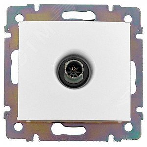 Изображение товара Розетка TV проходная VALENA белая для скрытого монтажа IEK