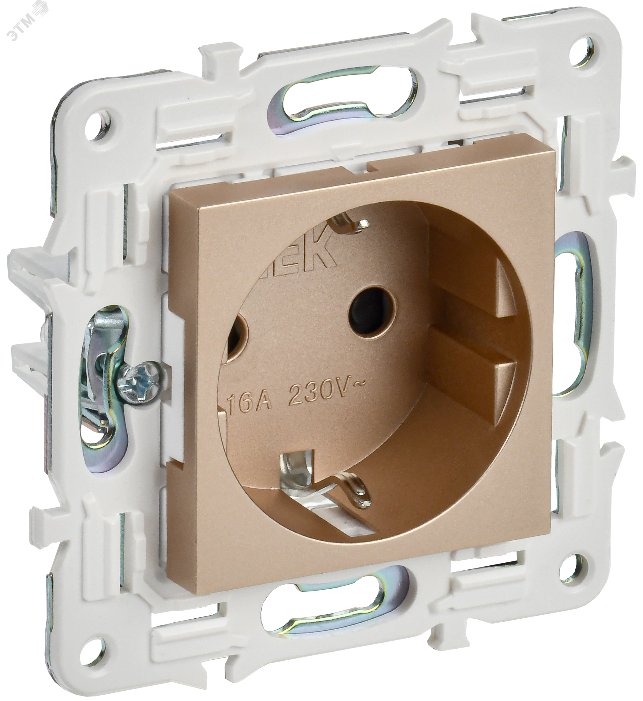 Изображение товара Розетка силовая с заземлением SKANDY IP44 16А с защитными шторками