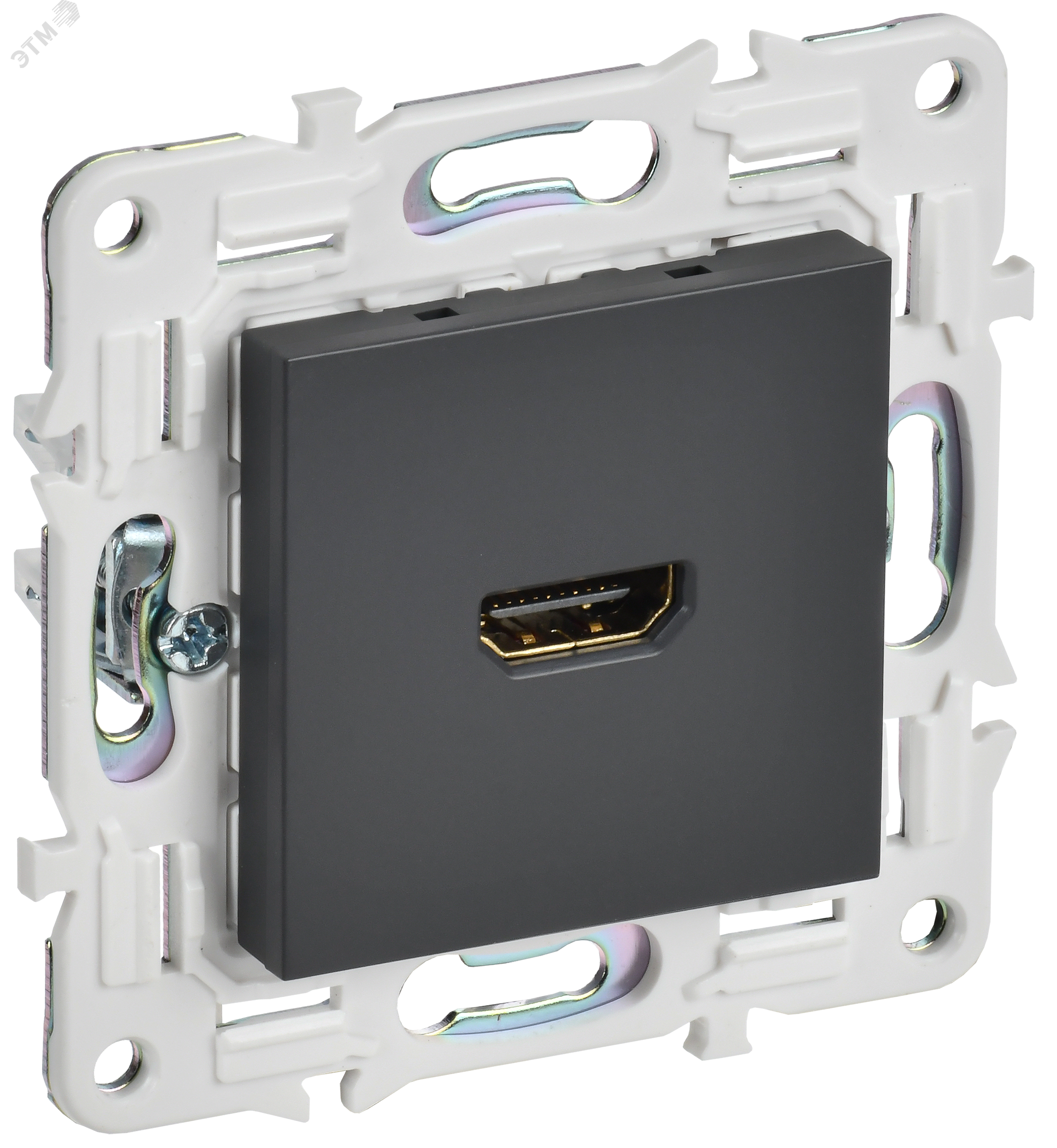Изображение товара Розетка HDMI SKANDY серия SK-H01T титан IEK монтаж заподлицо пластик