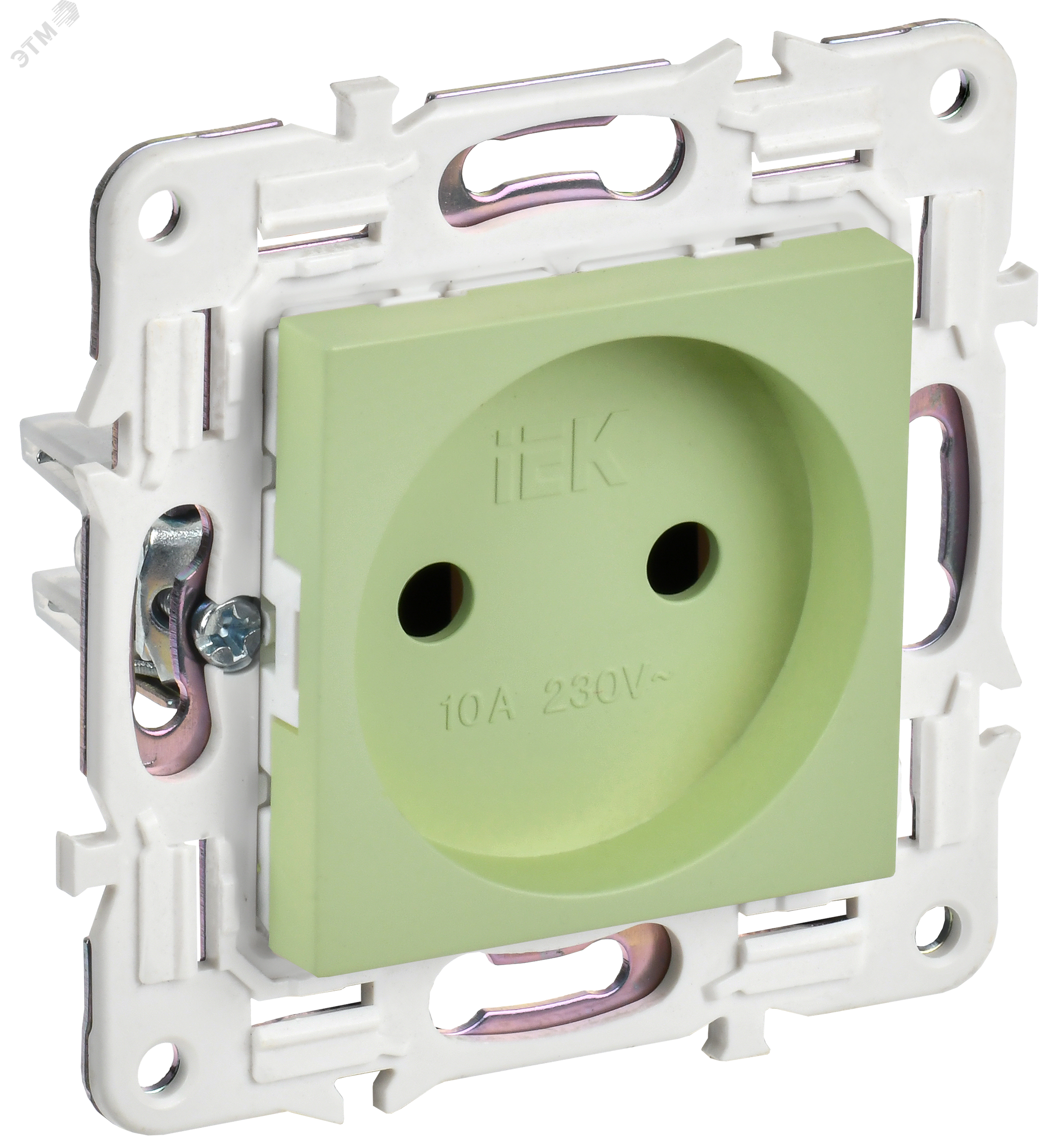 Изображение товара Розетка без заземления серия SKANDY IEK 10А IP44 бирюзовая