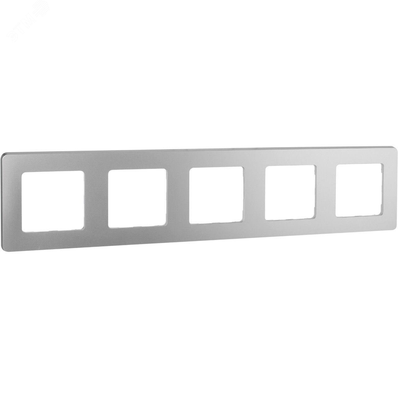 Изображение товара Рамка 5-местная алюминиевая Inspiria для горизонтальной и вертикальной установки