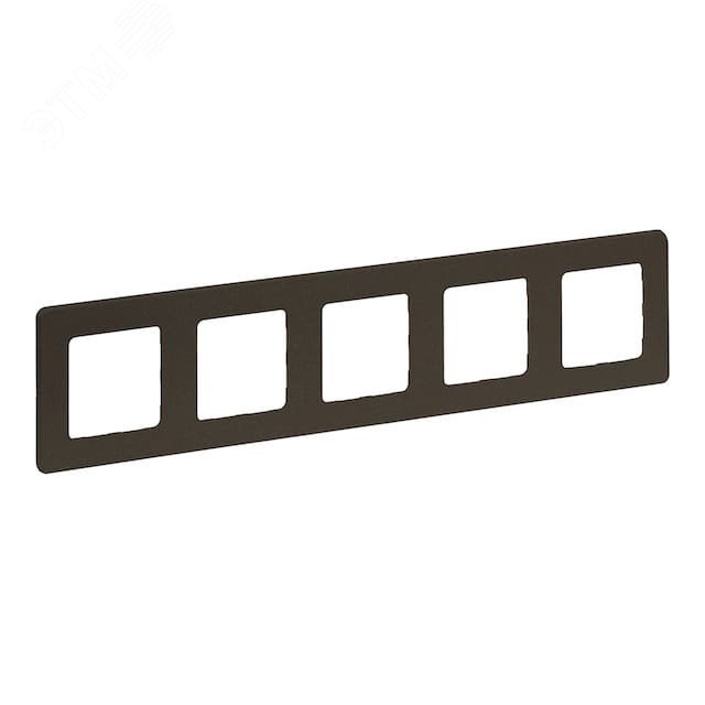 Изображение товара Рамка 5-местная бронза INSPIRIA для универсального монтажа