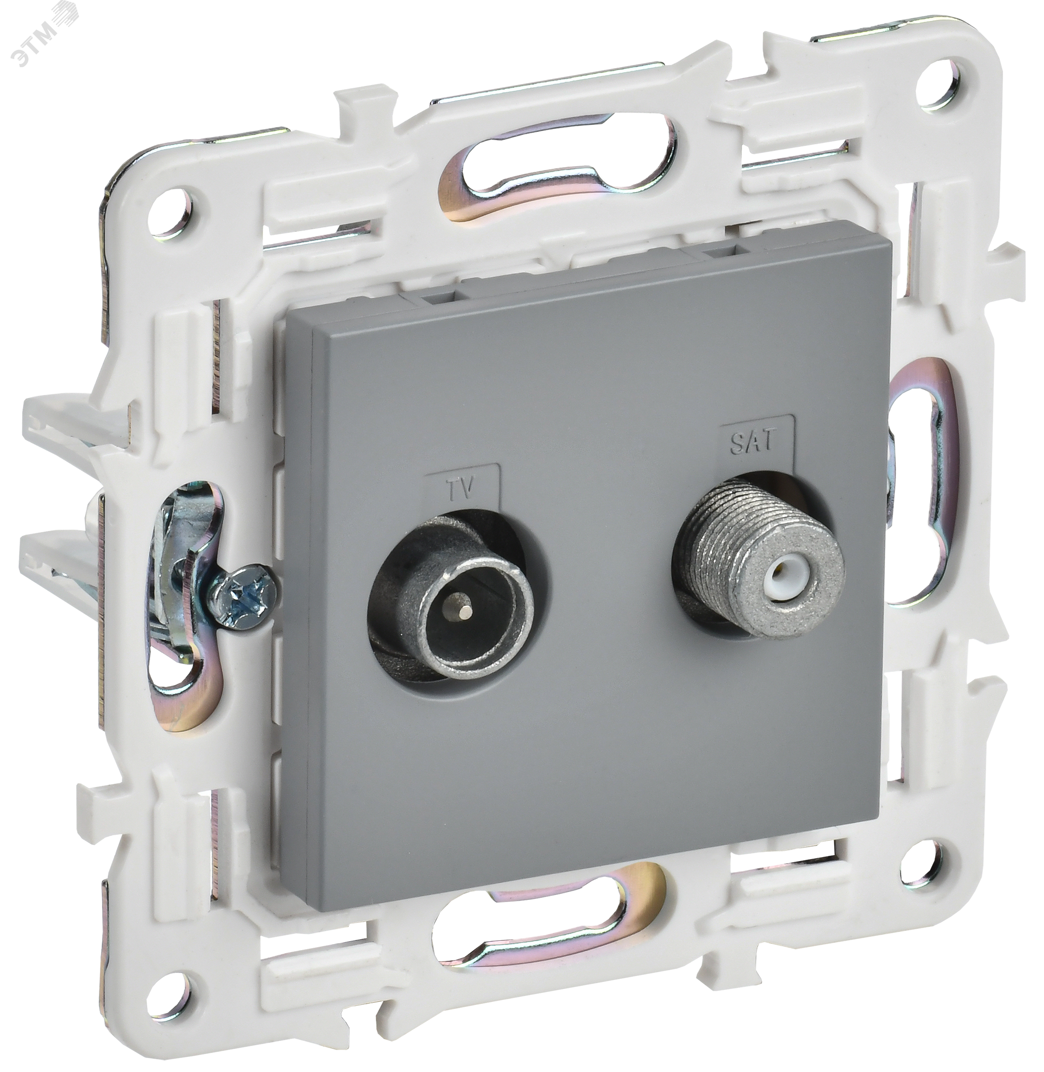 Изображение товара Розетка телевизионная и спутниковая SKANDY SK-A13Gr серый IEK