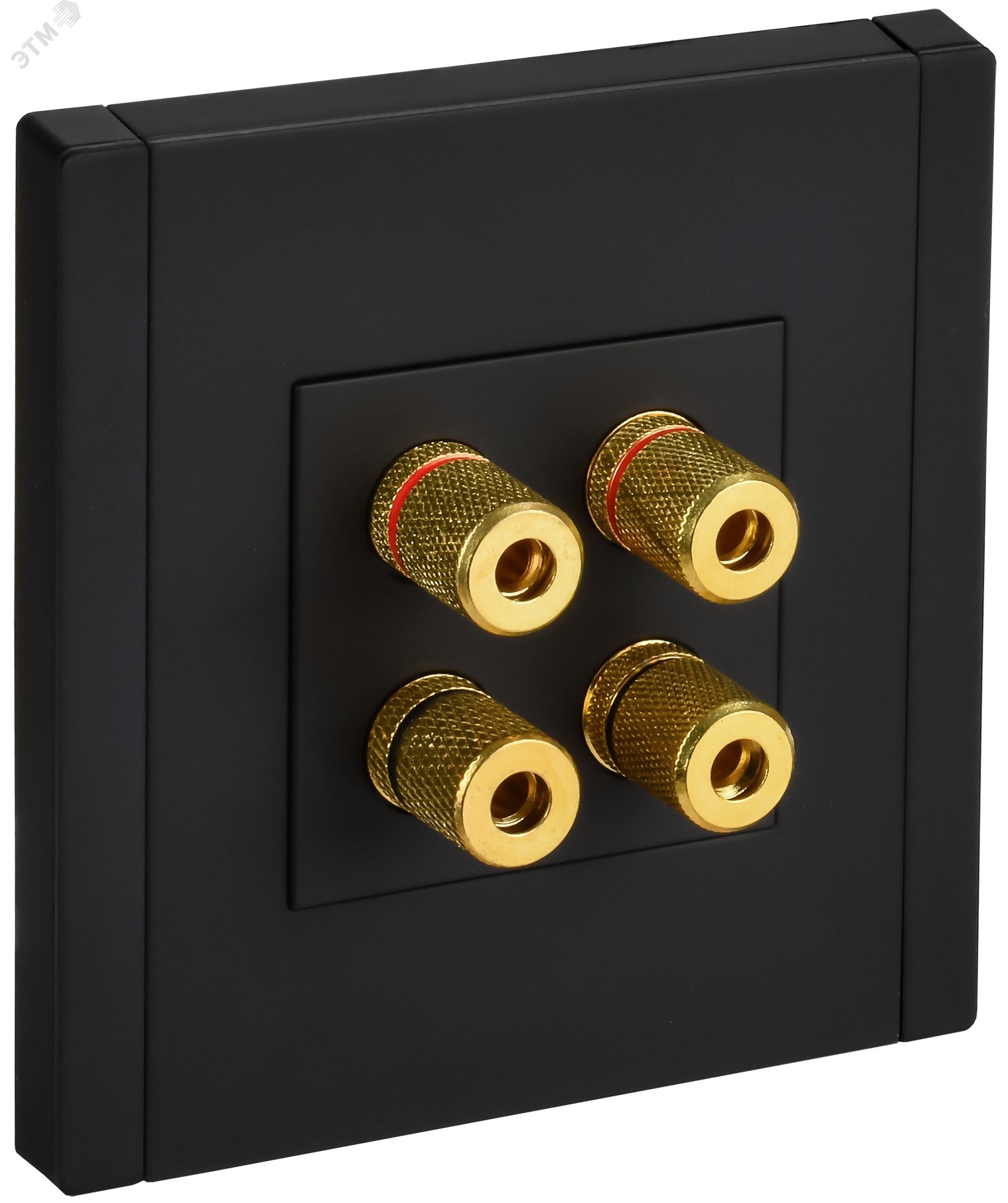 Изображение товара Аудиорозетка FORTE&PIANO FP139M из металла черного цвета премиум класса