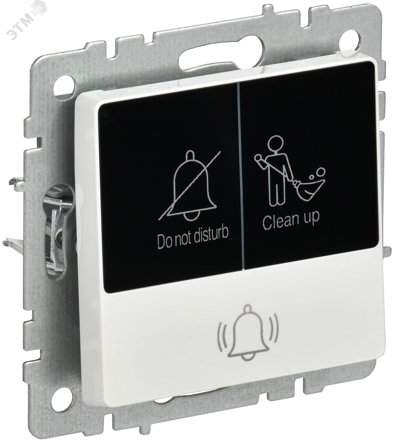 Изображение товара Кнопка звонка с индикацией серии BRITE IEK белая для отелей и помещений