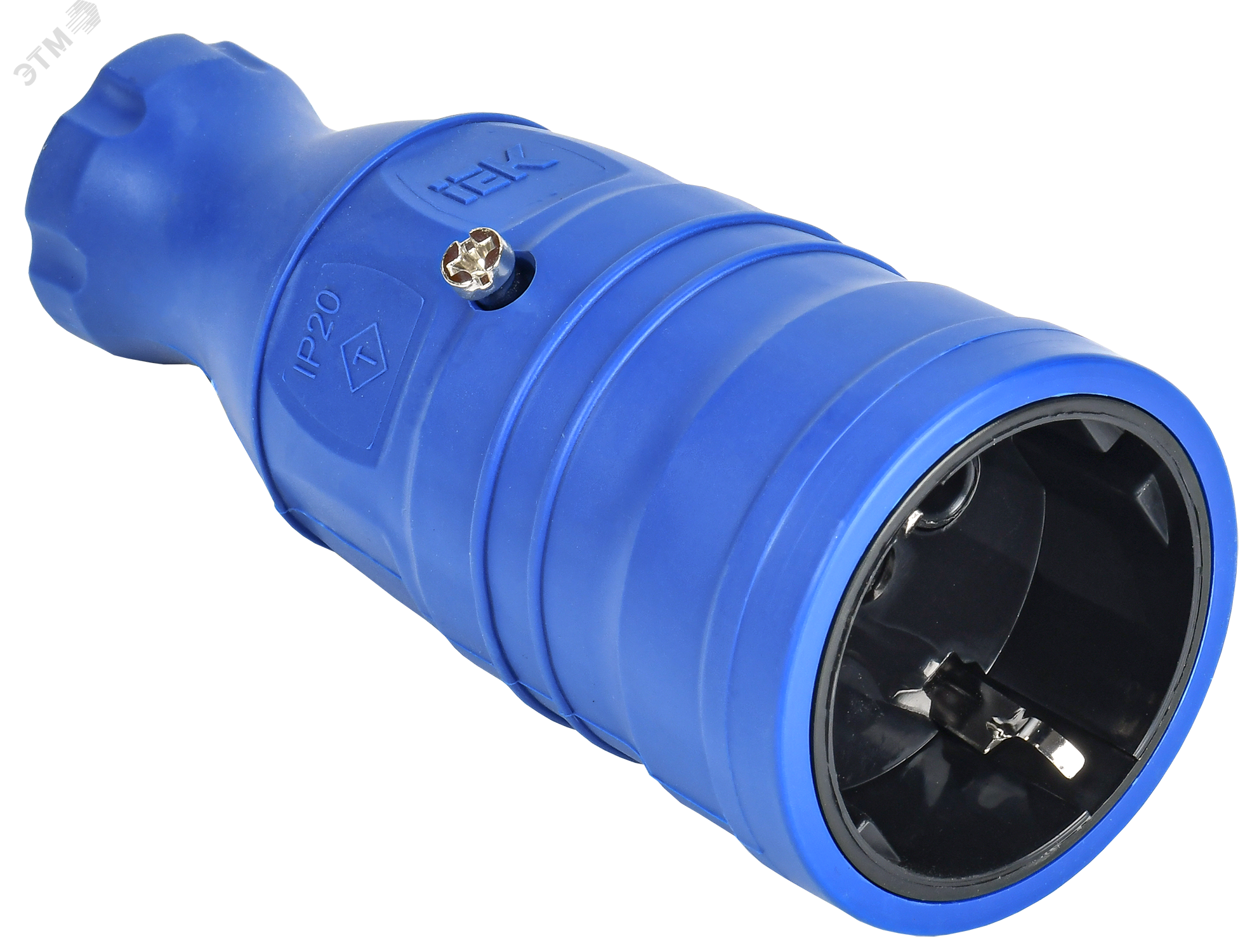 Изображение товара Розетка силовая OMEGA РБп14-1-0м IP20 синяя для сложных условий эксплуатации