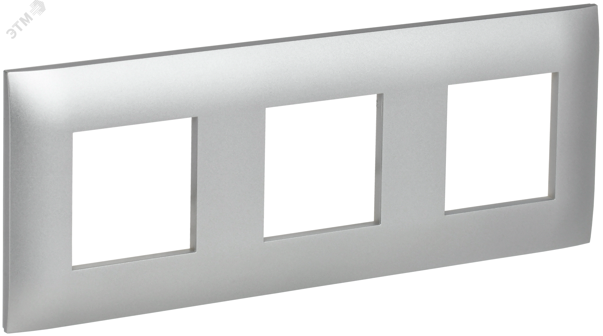 Изображение товара Рамка для электросистем 3 поста SKANDY серебристая IEK
