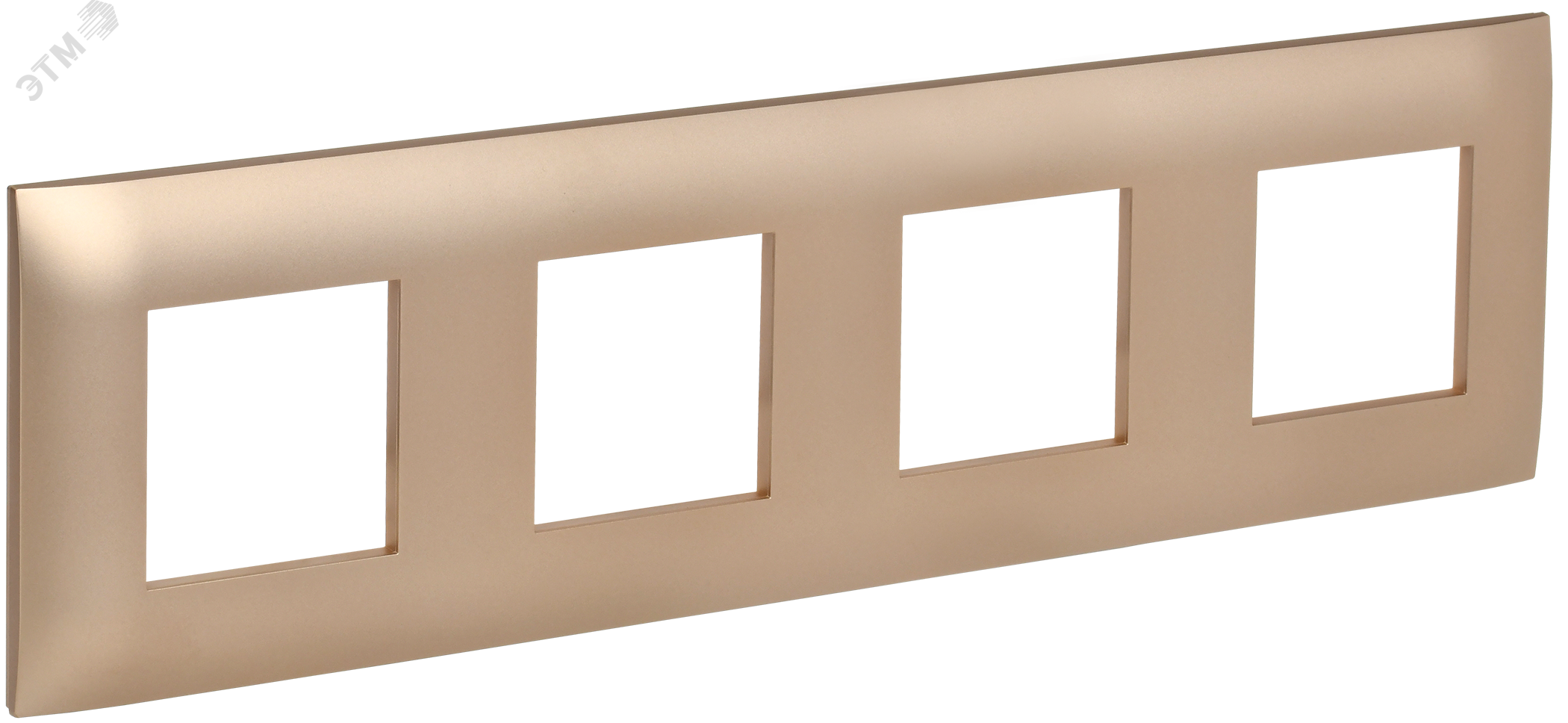 Изображение товара Рамка 4-местная SKANDY SK-F04Sa бежевый глянцевый IP20 от IEK
