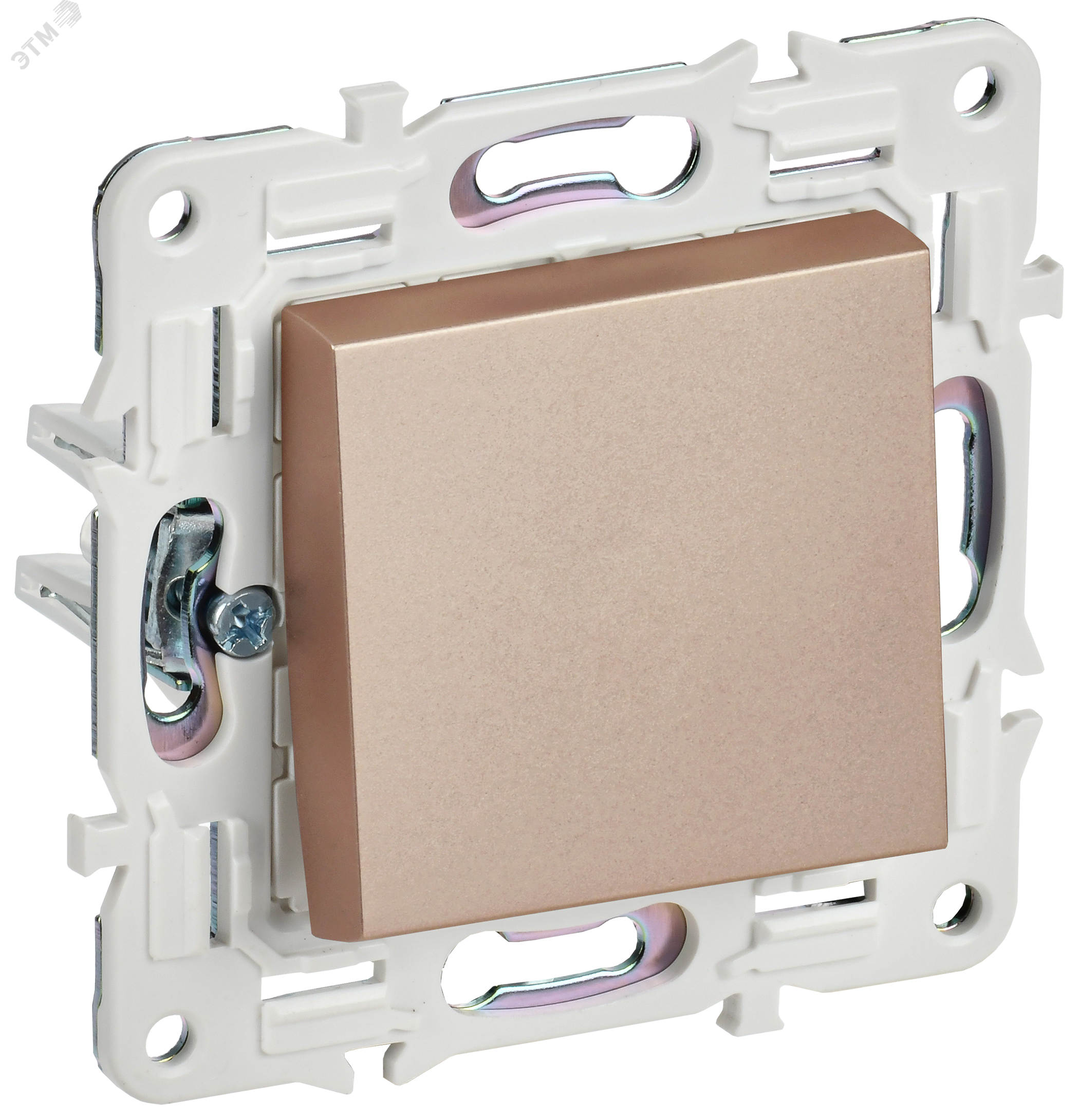 Изображение товара Выключатель 1-клавишный 10А SKANDY SK-V01Sa бежевый IEK