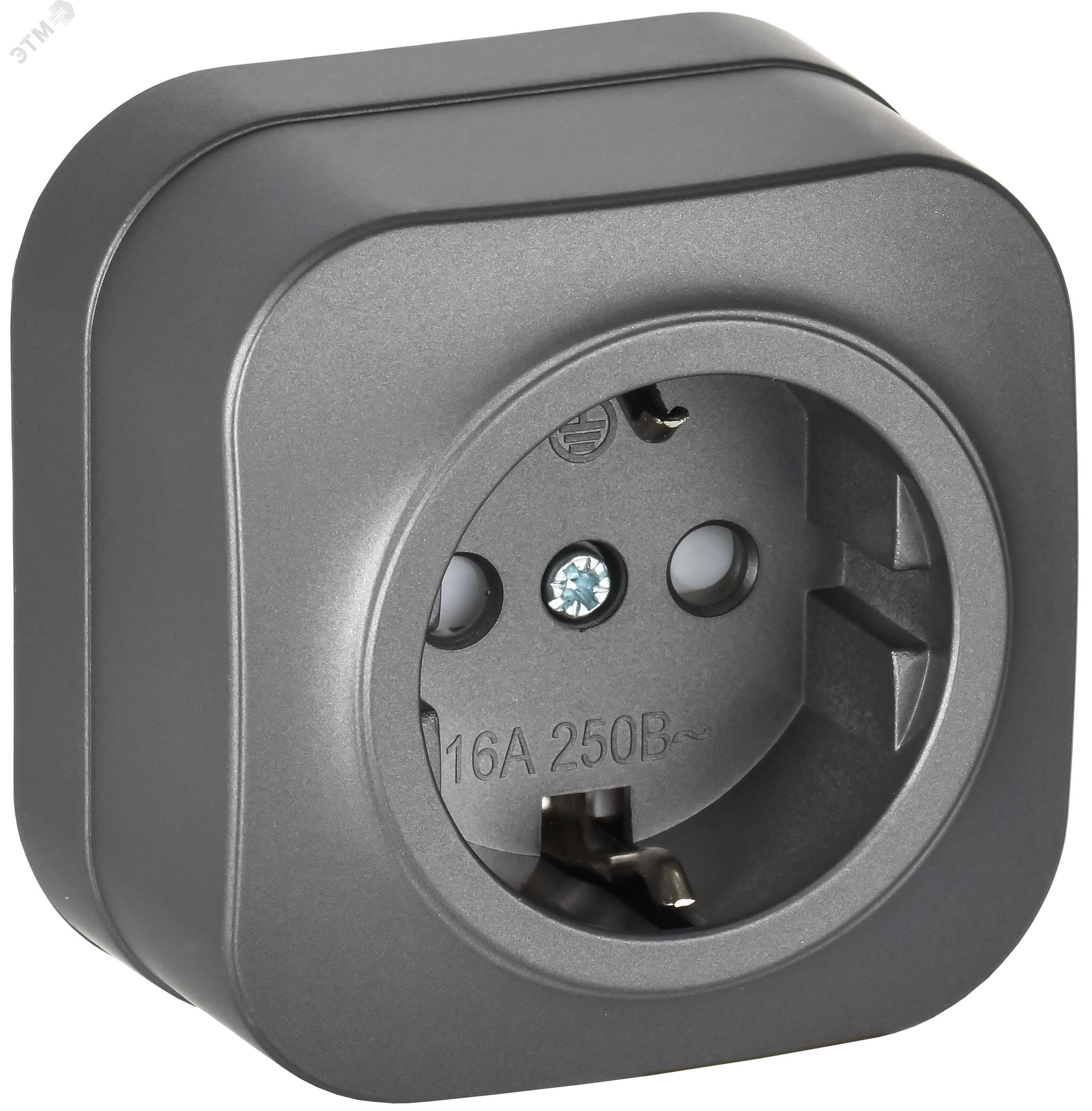 Изображение товара Розетка 1-местная для открытой установки с заземлением IP20 IEK