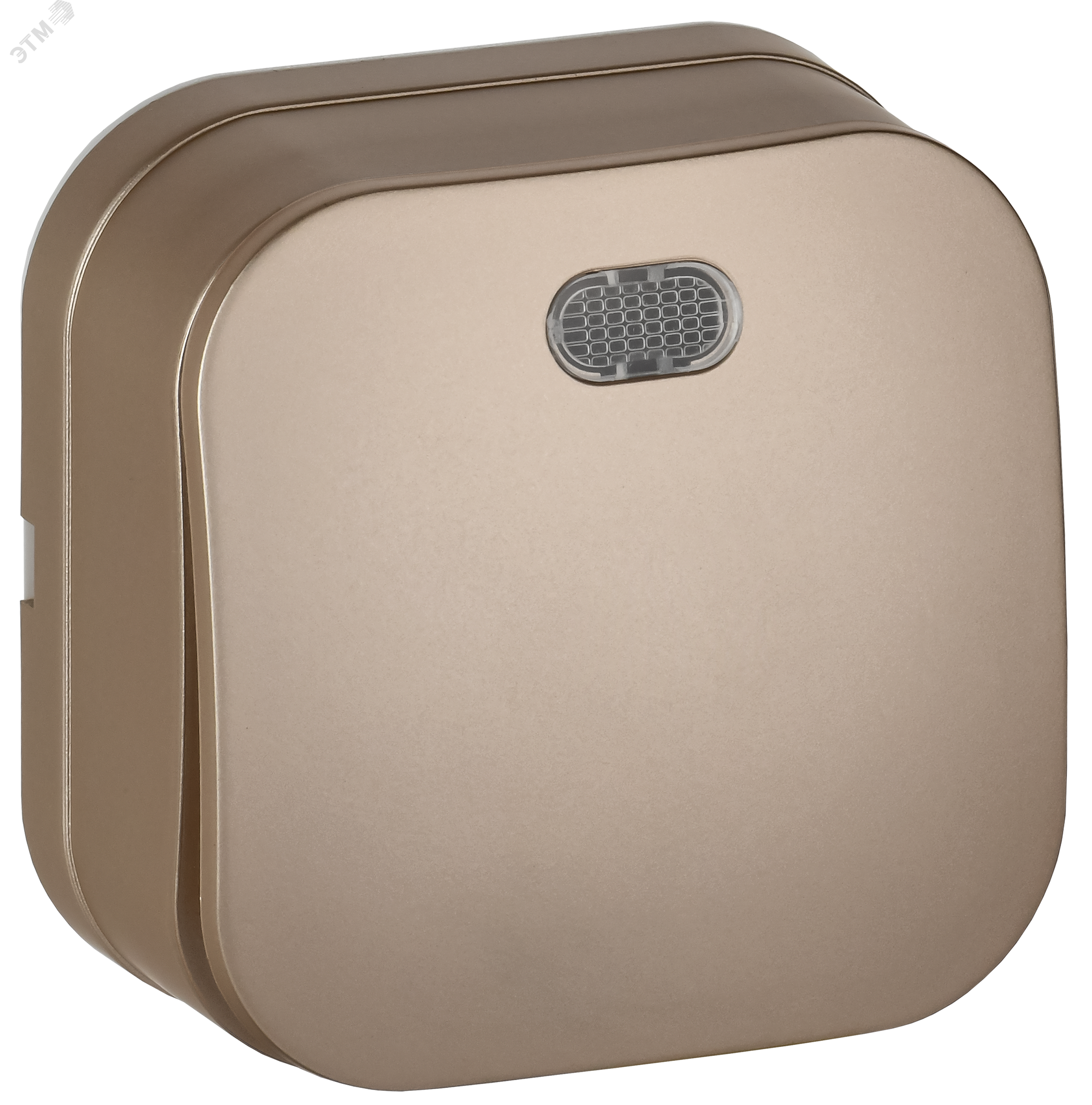 Изображение товара Выключатель 1-клавишный для открытой установки IP20 шампань IEK GLORY