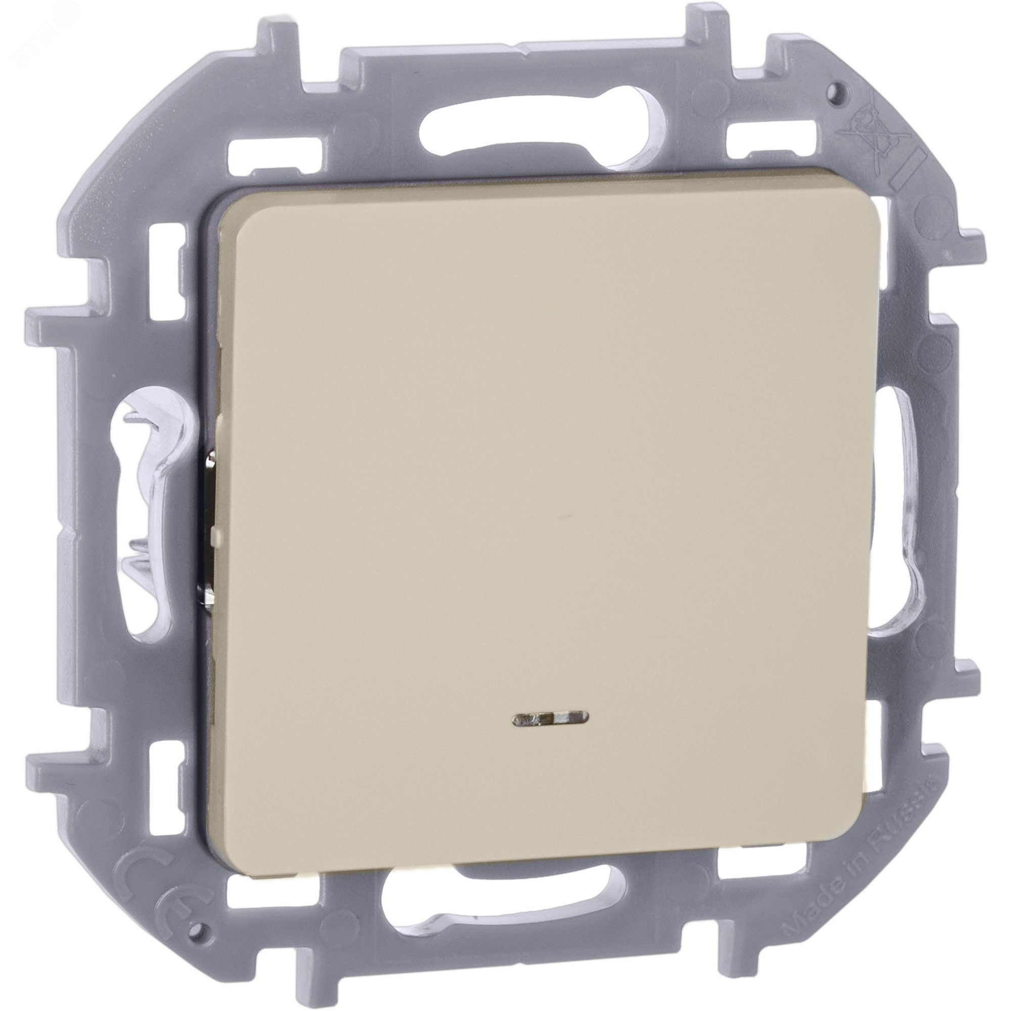 Изображение товара Выключатель 1-клавишный с подсветкой и индикацией INSPIRIA слоновая кость