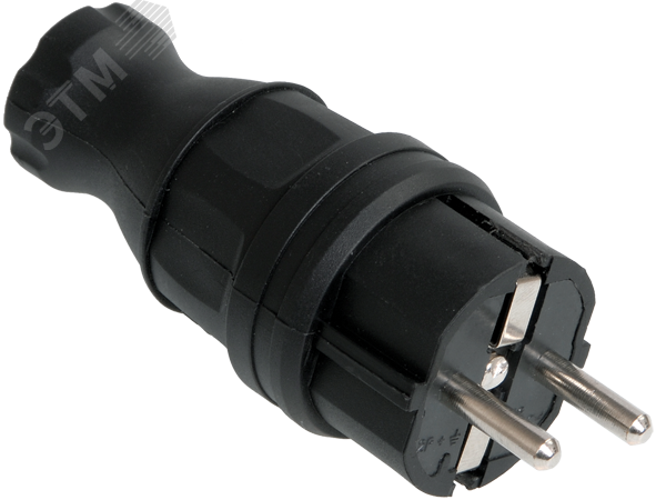 Изображение товара Вилка прямая ОМЕГА каучук 16A 2P+E IP44