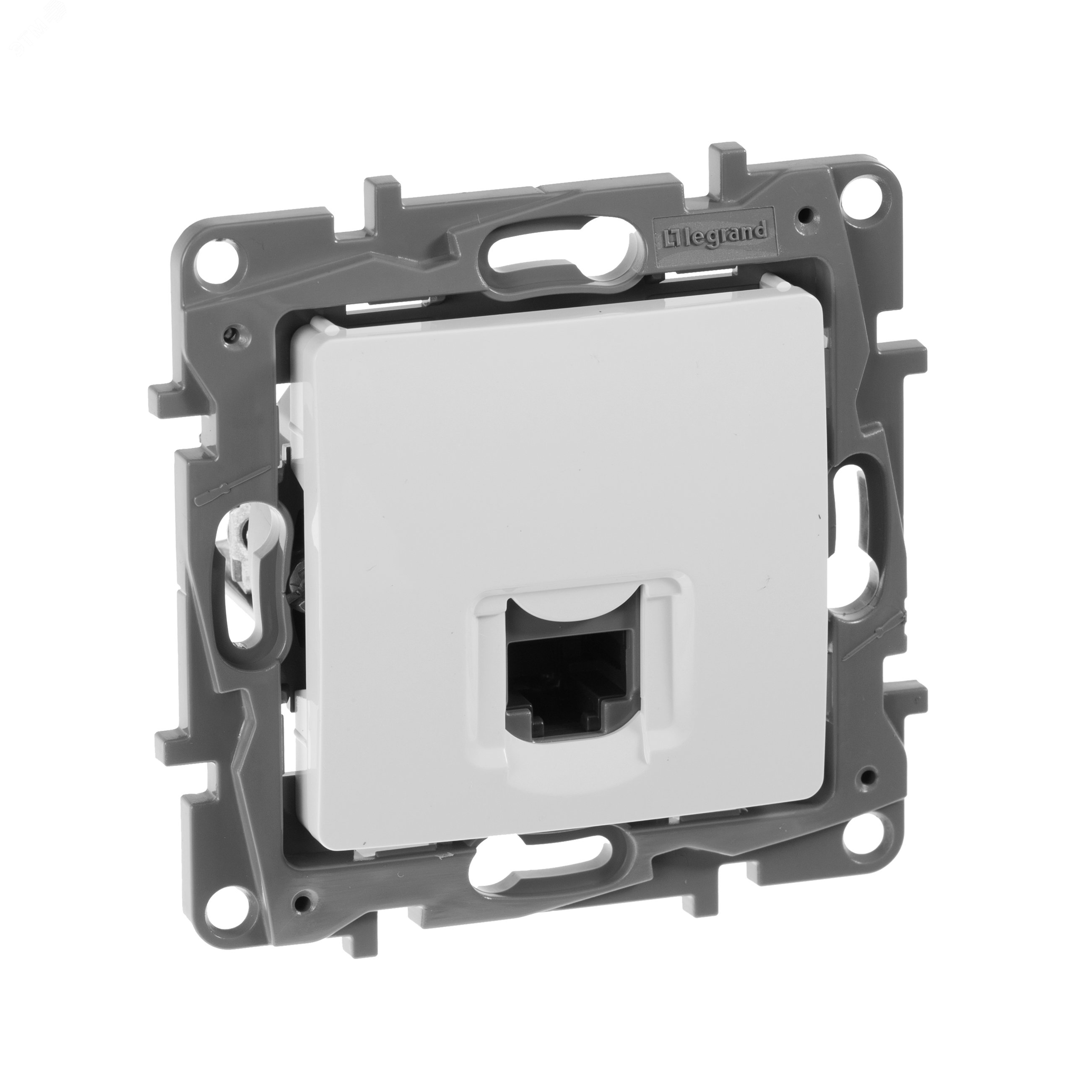 Изображение товара Розетка компьютерная RJ45 категория 5Е UTP белый ETIKA (шт)