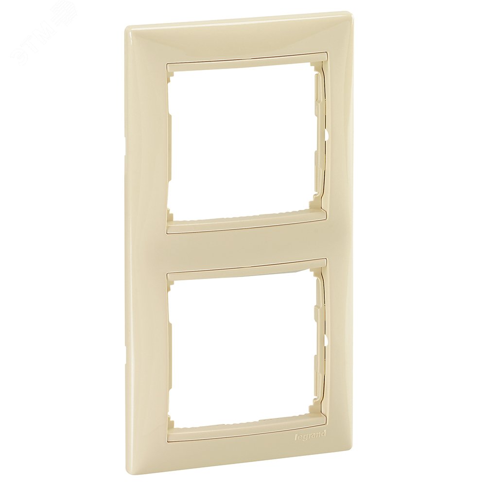 Изображение товара Рамка Valena 2 поста вертикальная слоновая кость IEK