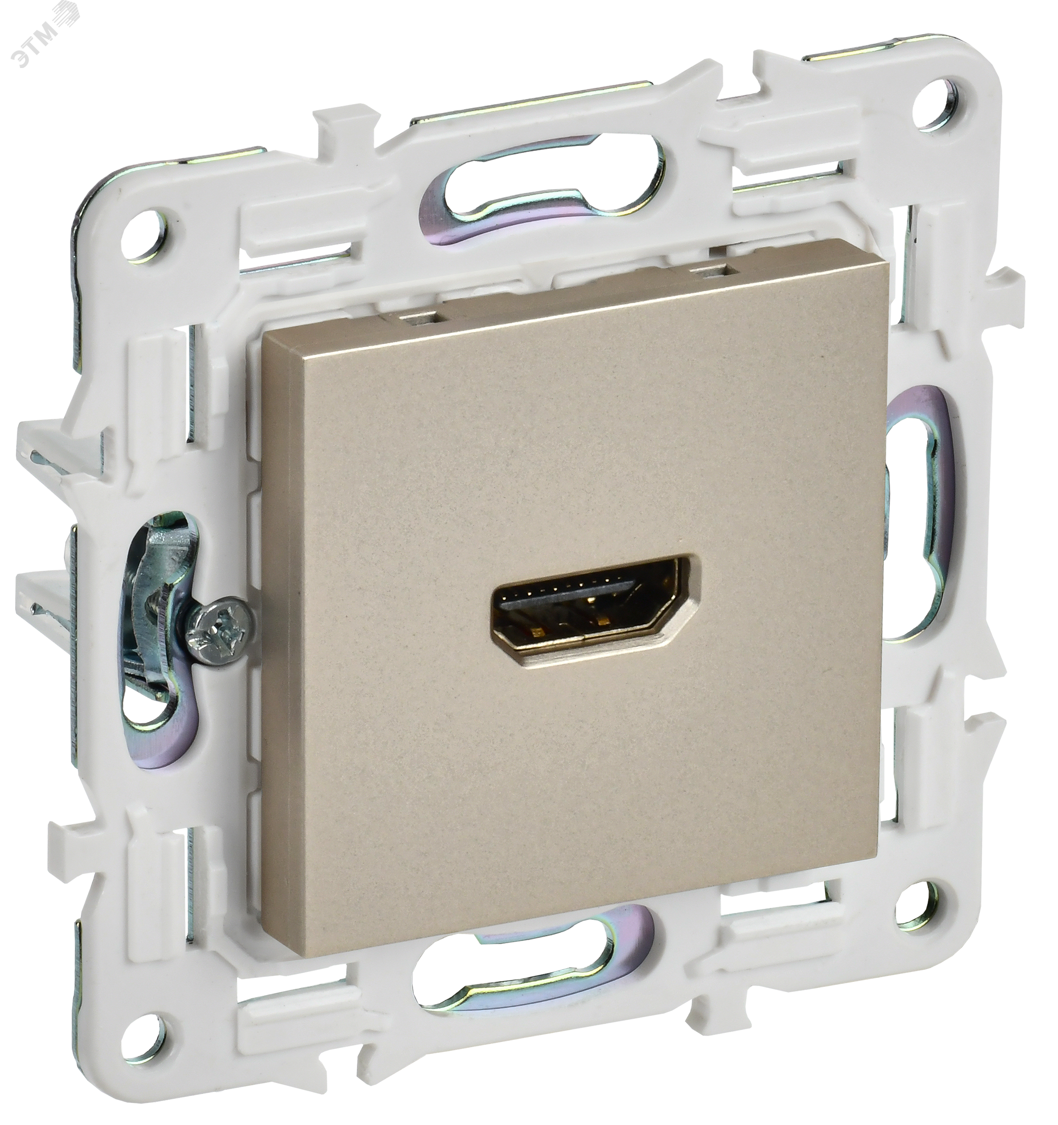 Изображение товара Розетка HDMI SKANDY серии SK-H01Sh шампань IEK for мультимедийных устройств