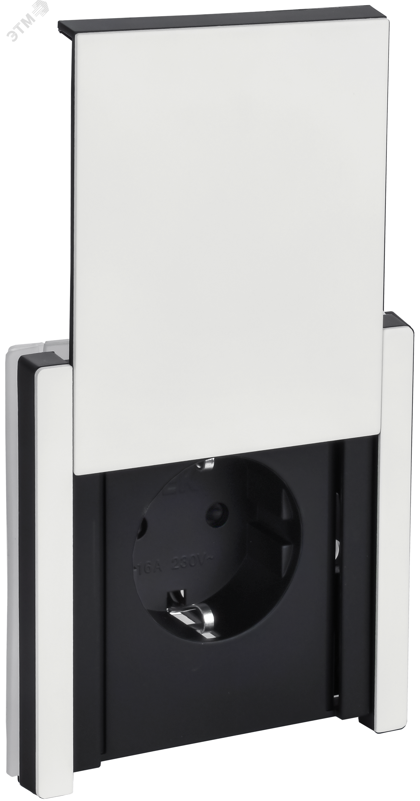 Изображение товара Розетка 1-местная с заземлением и защитными шторками IEK FORTE&PIANO, IP44, белая