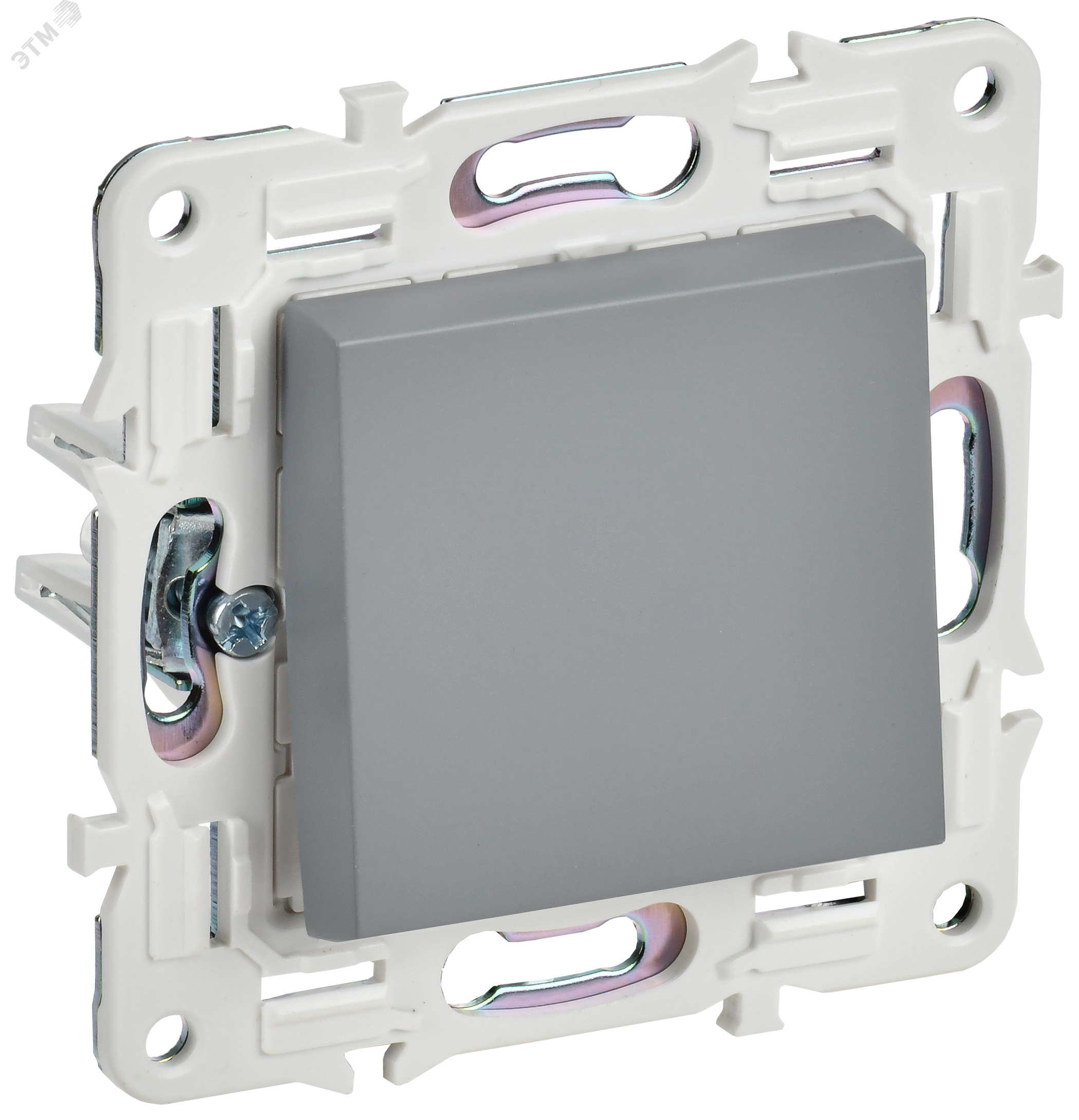 Изображение товара Выключатель 1-клавишный SKANDY SK-V14Gr серый IEK надежный комфорт стиль