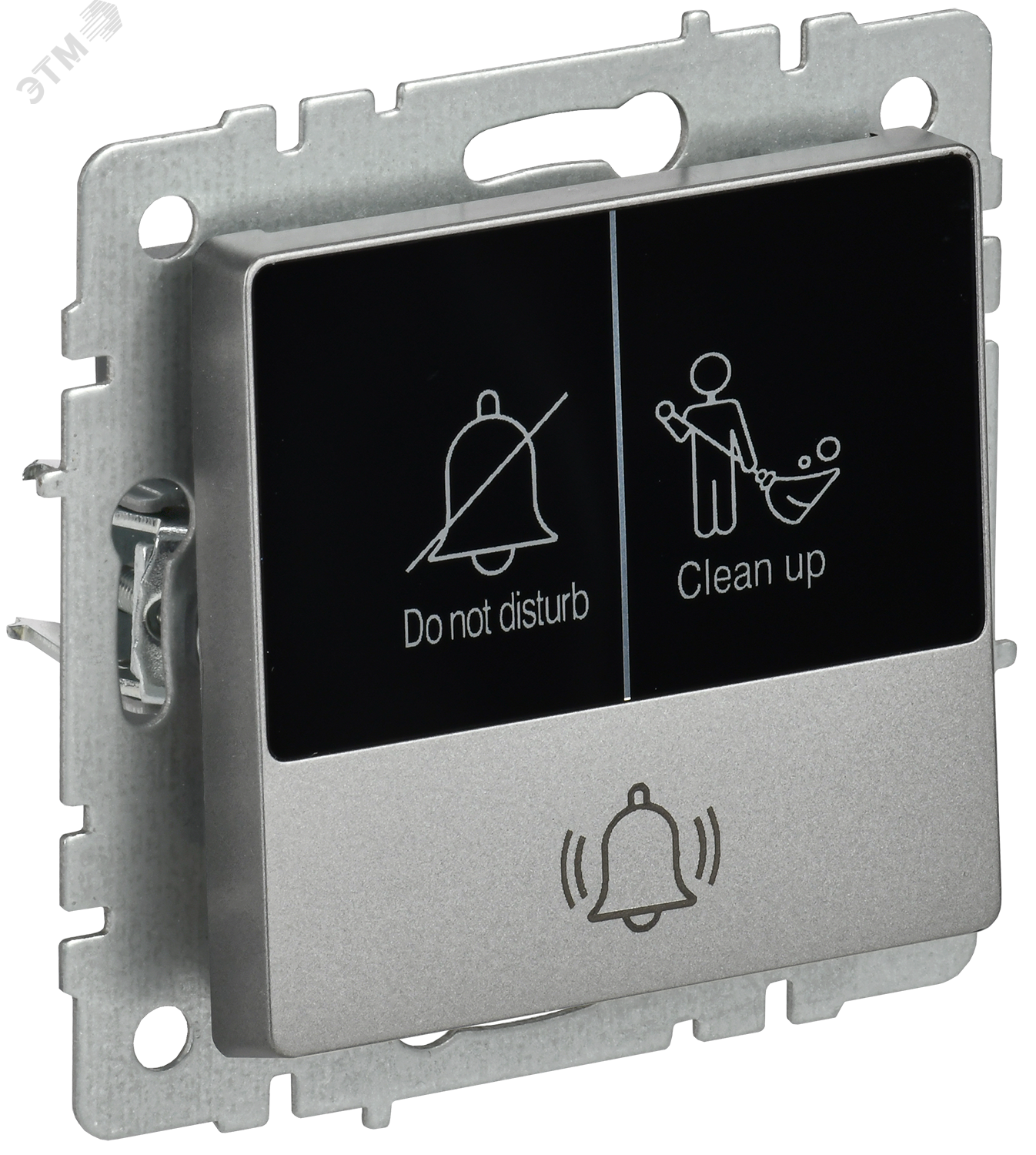 Изображение товара Кнопка звонка с индикацией для отелей и жилья серия BRITE IEK 220 В Металлик