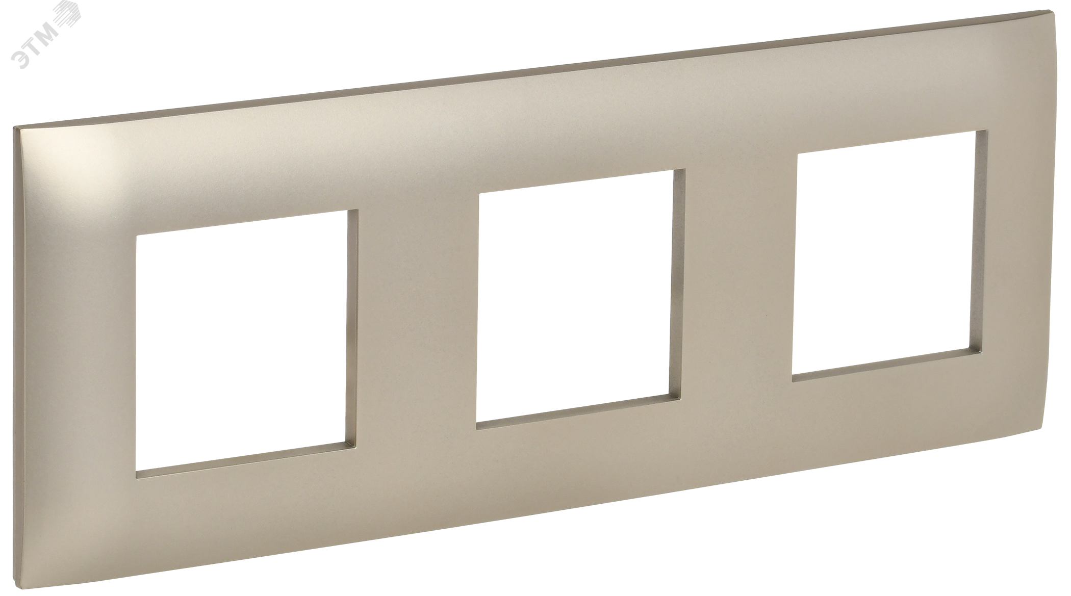 Изображение товара Рамка электрическая 3-местная SKANDY SK-F03Sh шампань IEK