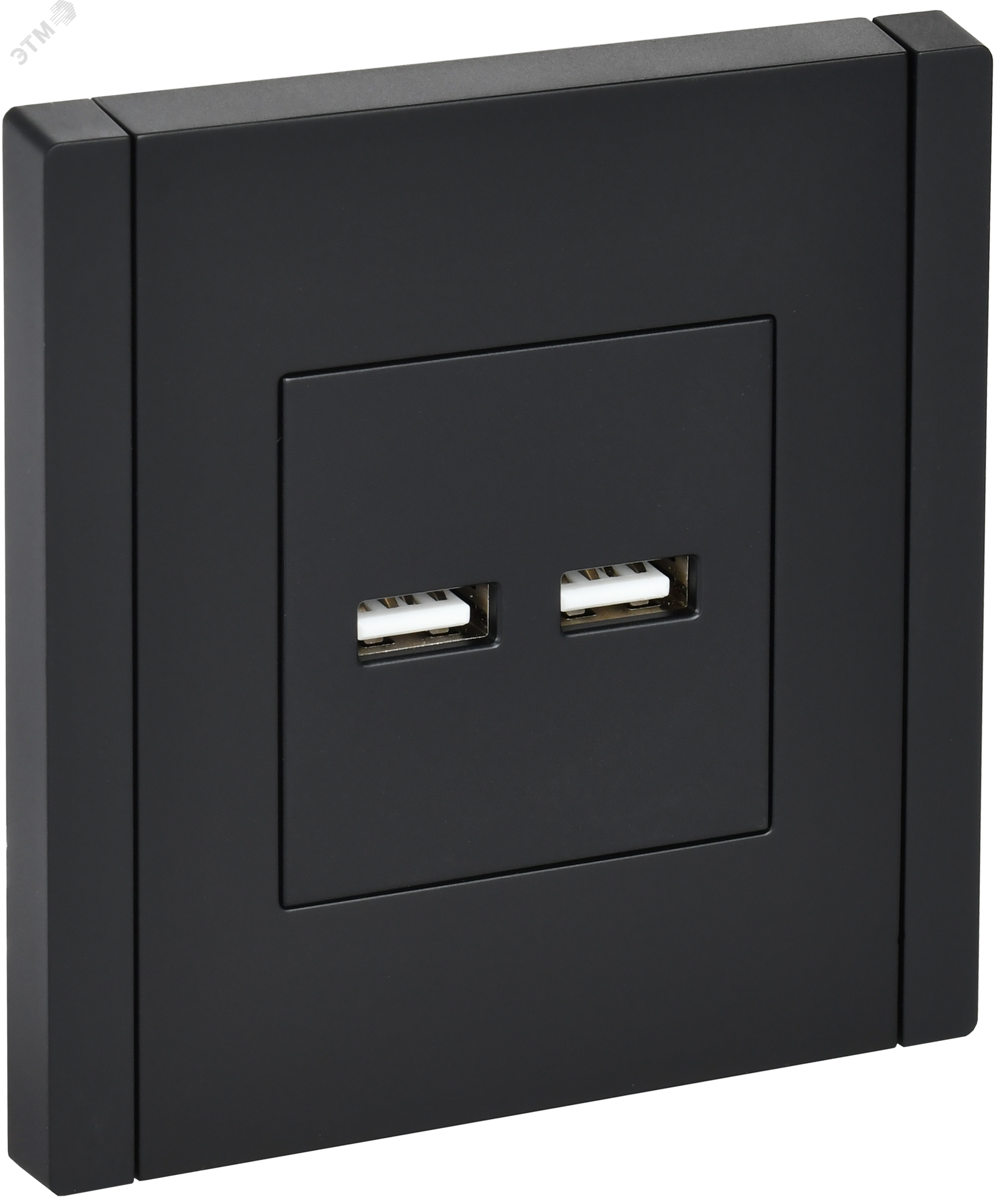 Изображение товара Розетка USB с разъемами A и C, черный цвет, IP20, серия FORTE&PIANO