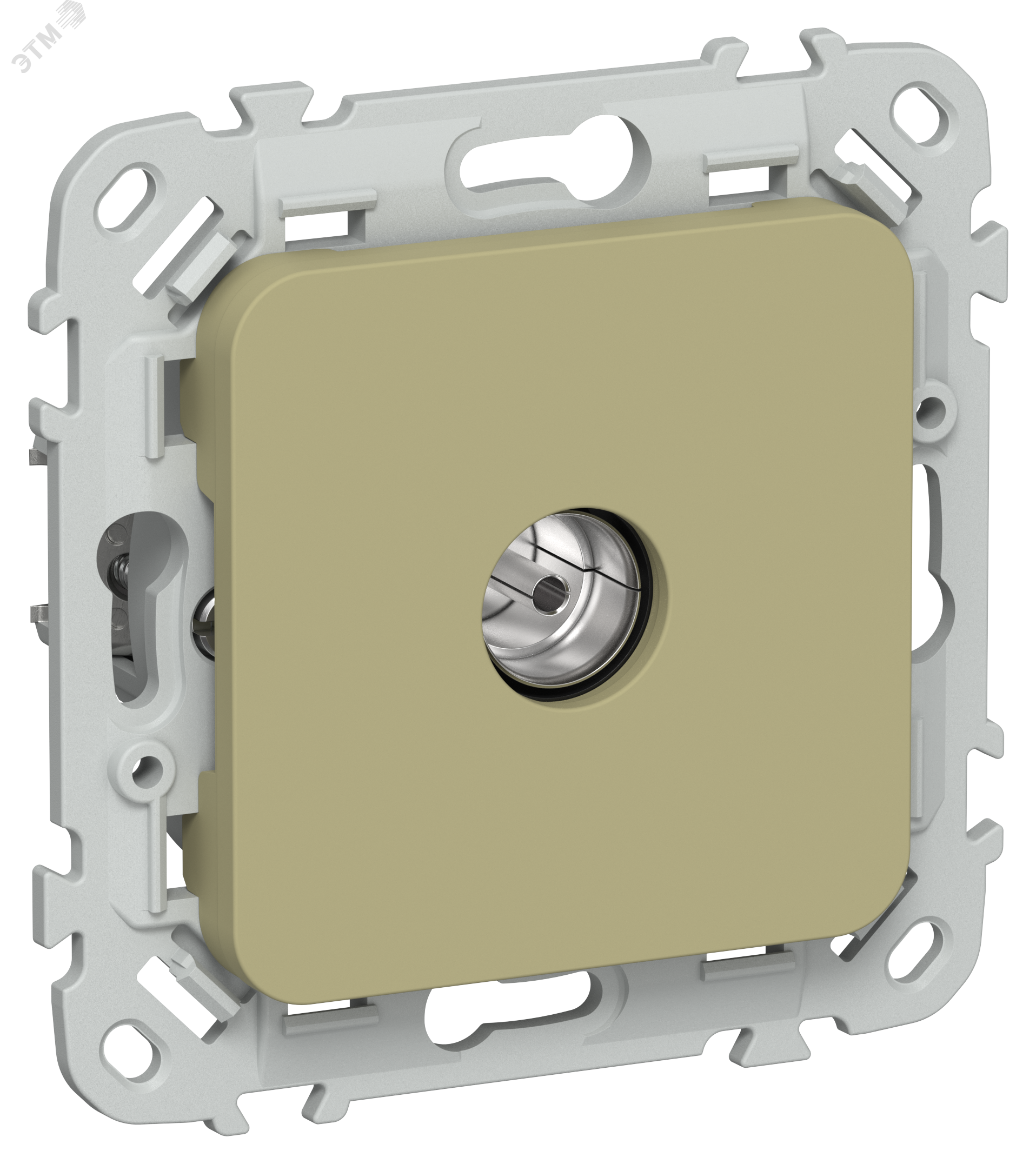 Изображение товара Розетка TV экранированная серия FLITE IEK оливковый цвет