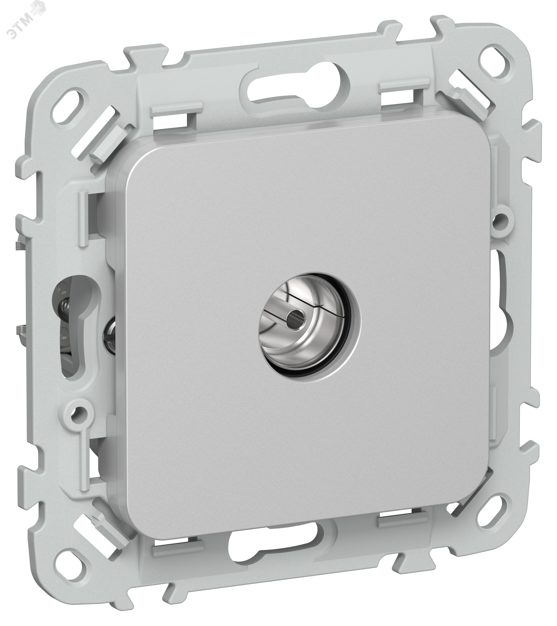 Изображение товара Розетка TV экранированная оконечная типа М IEK серия FLITE алюминий